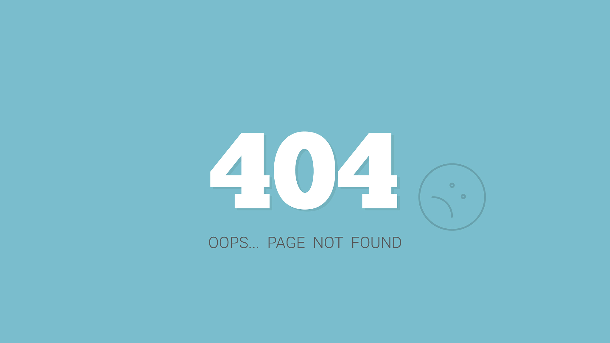 404 error page