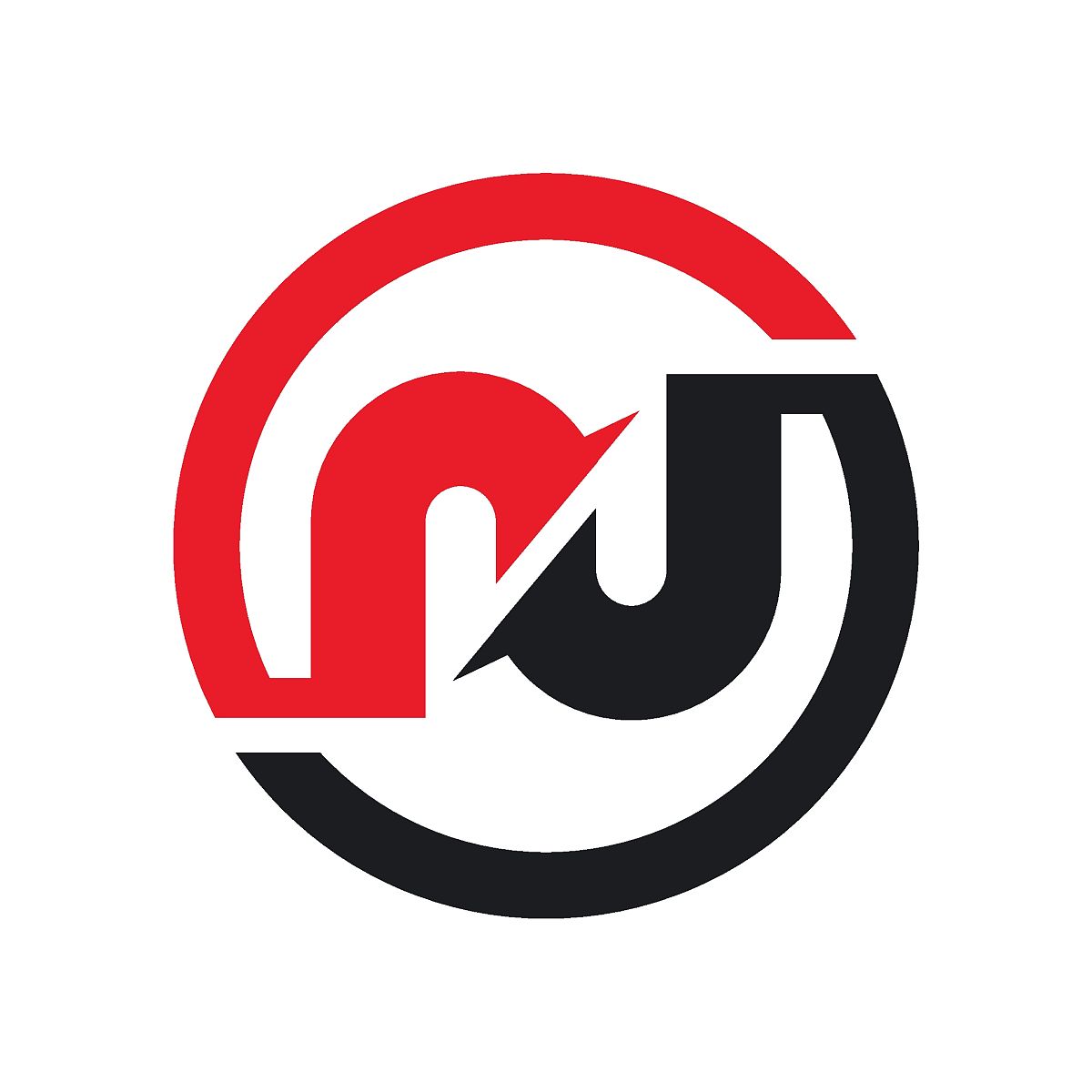 n或rj字母概念设计图标矢量