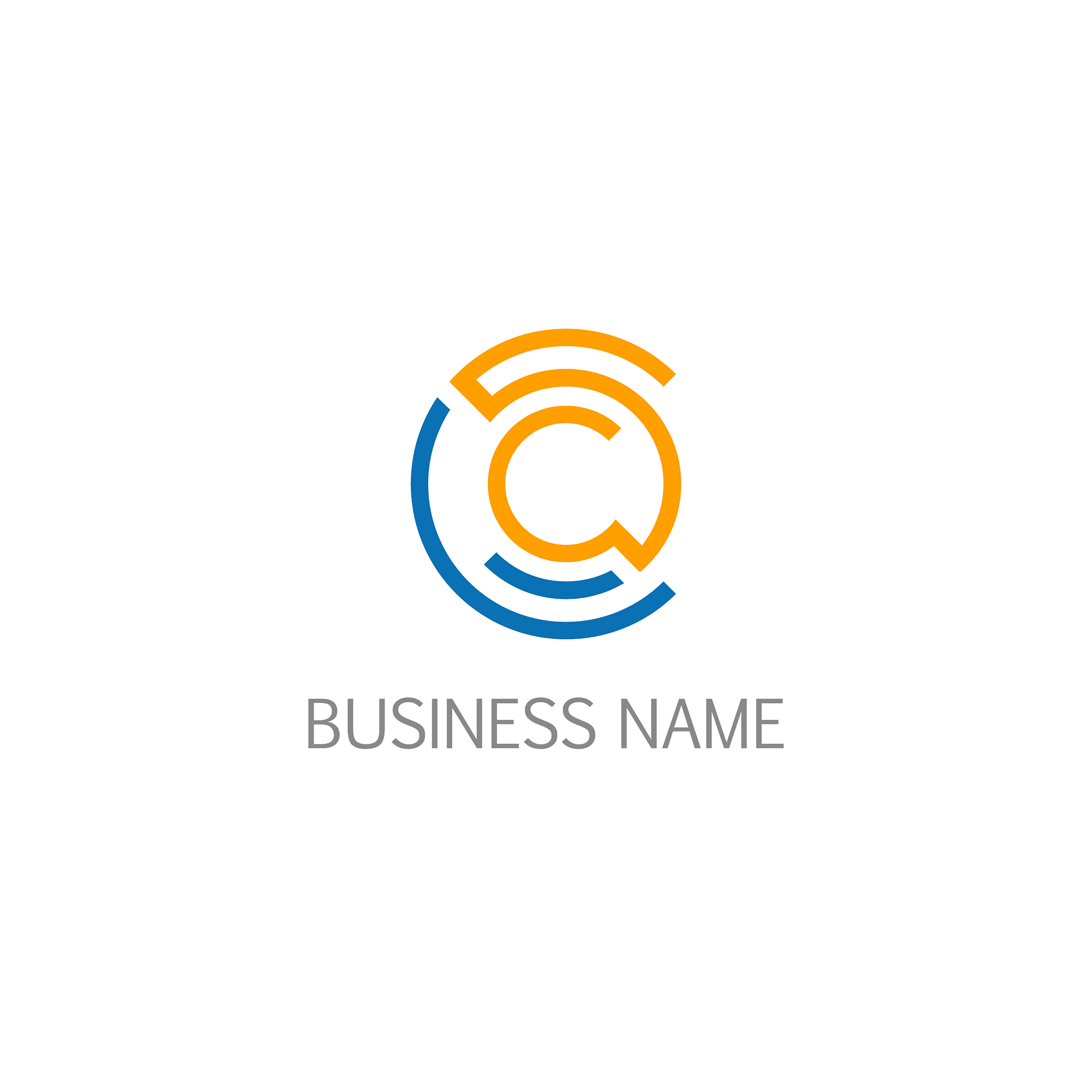 round line c initial technology logo