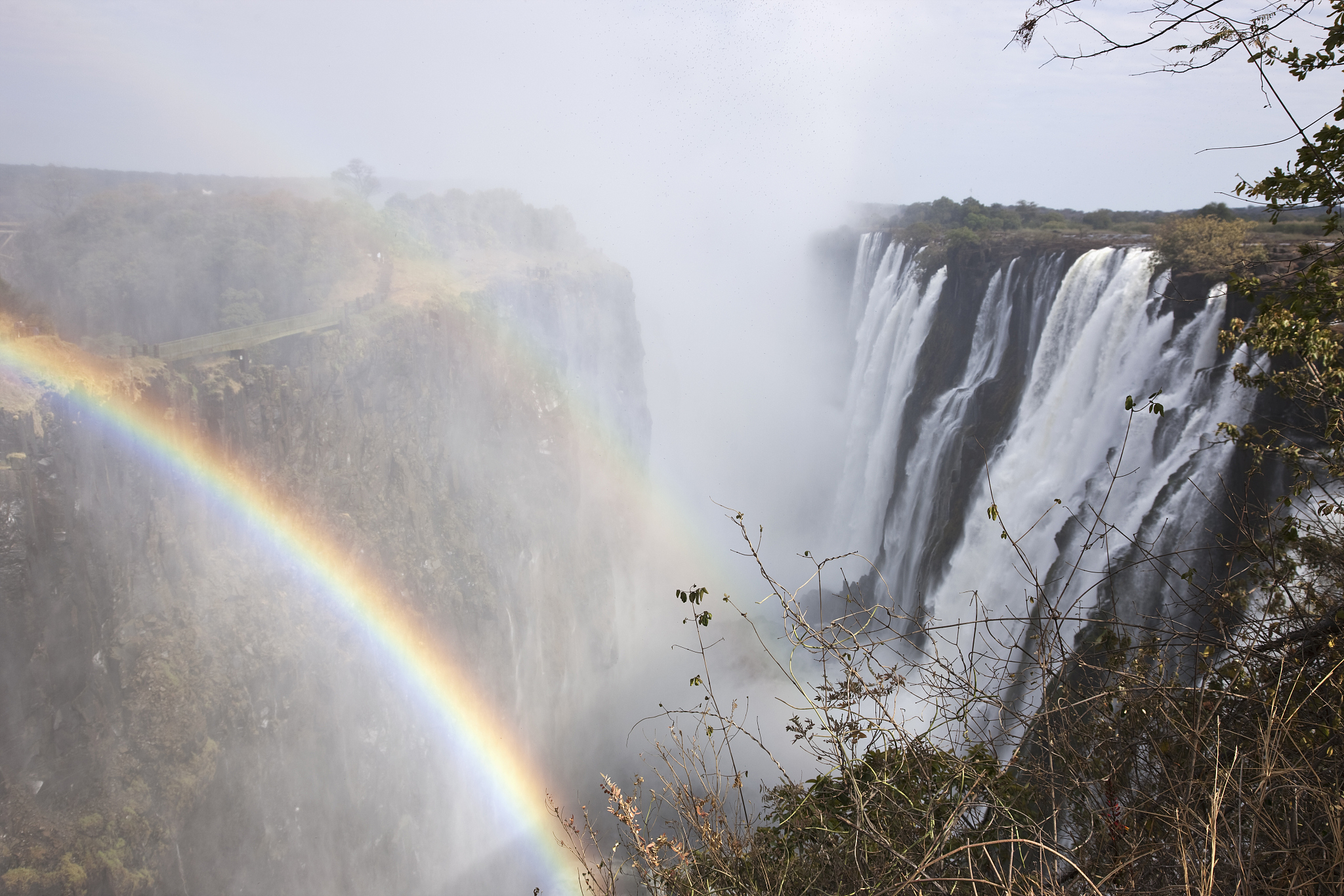 victoria falls, rainbow