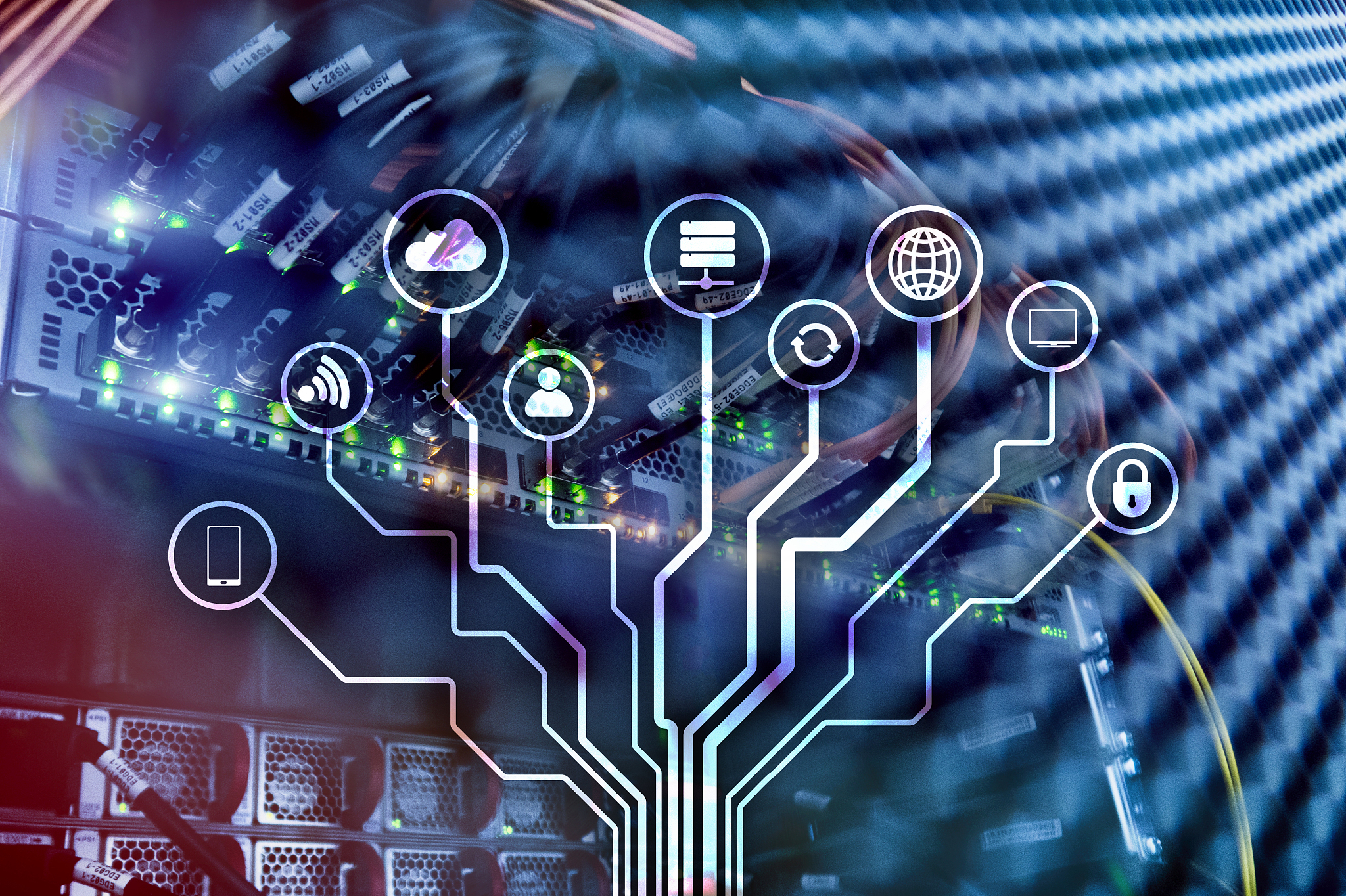 iot, internet of things, telecommunication concept.