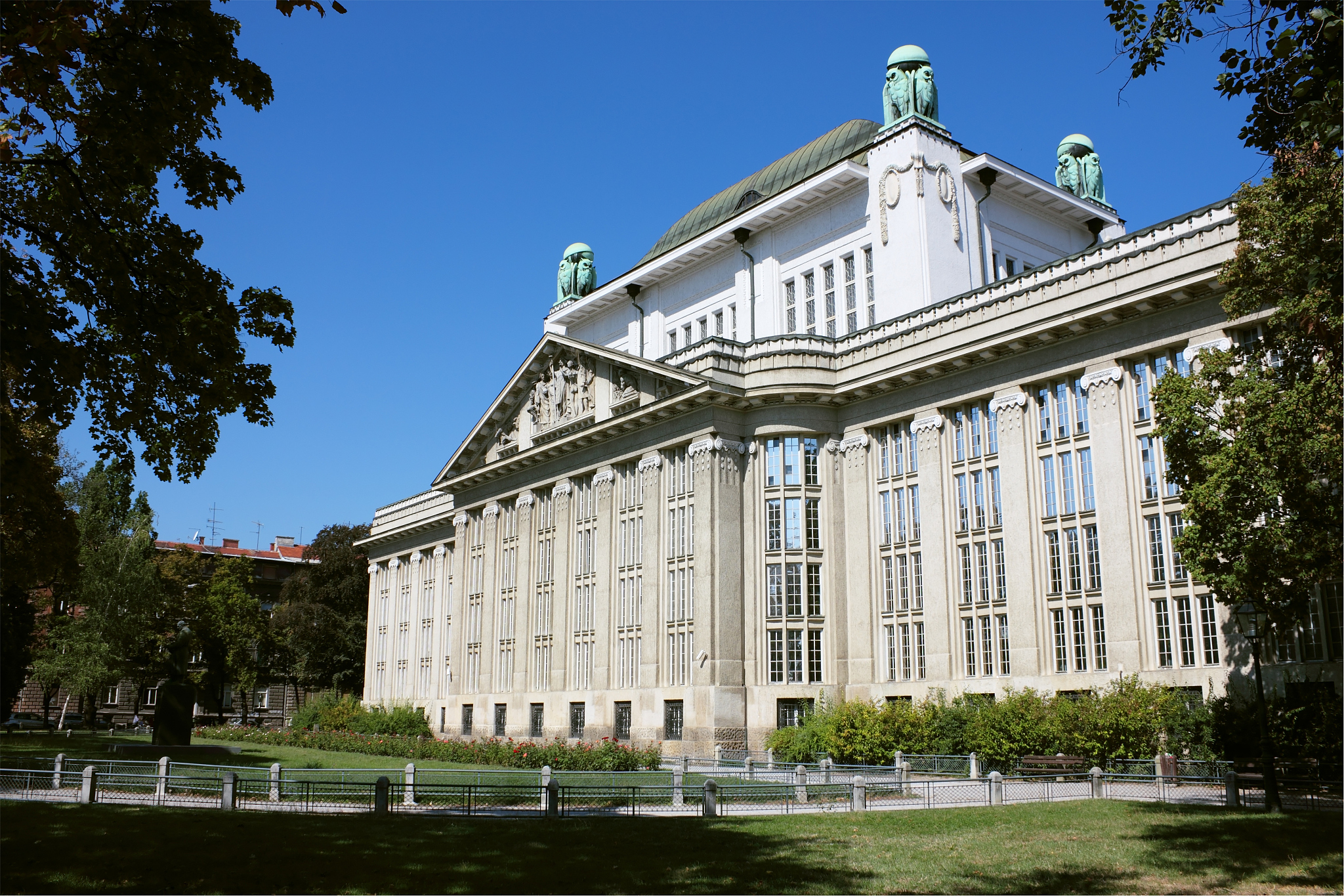 croatian state archive building in zagreb