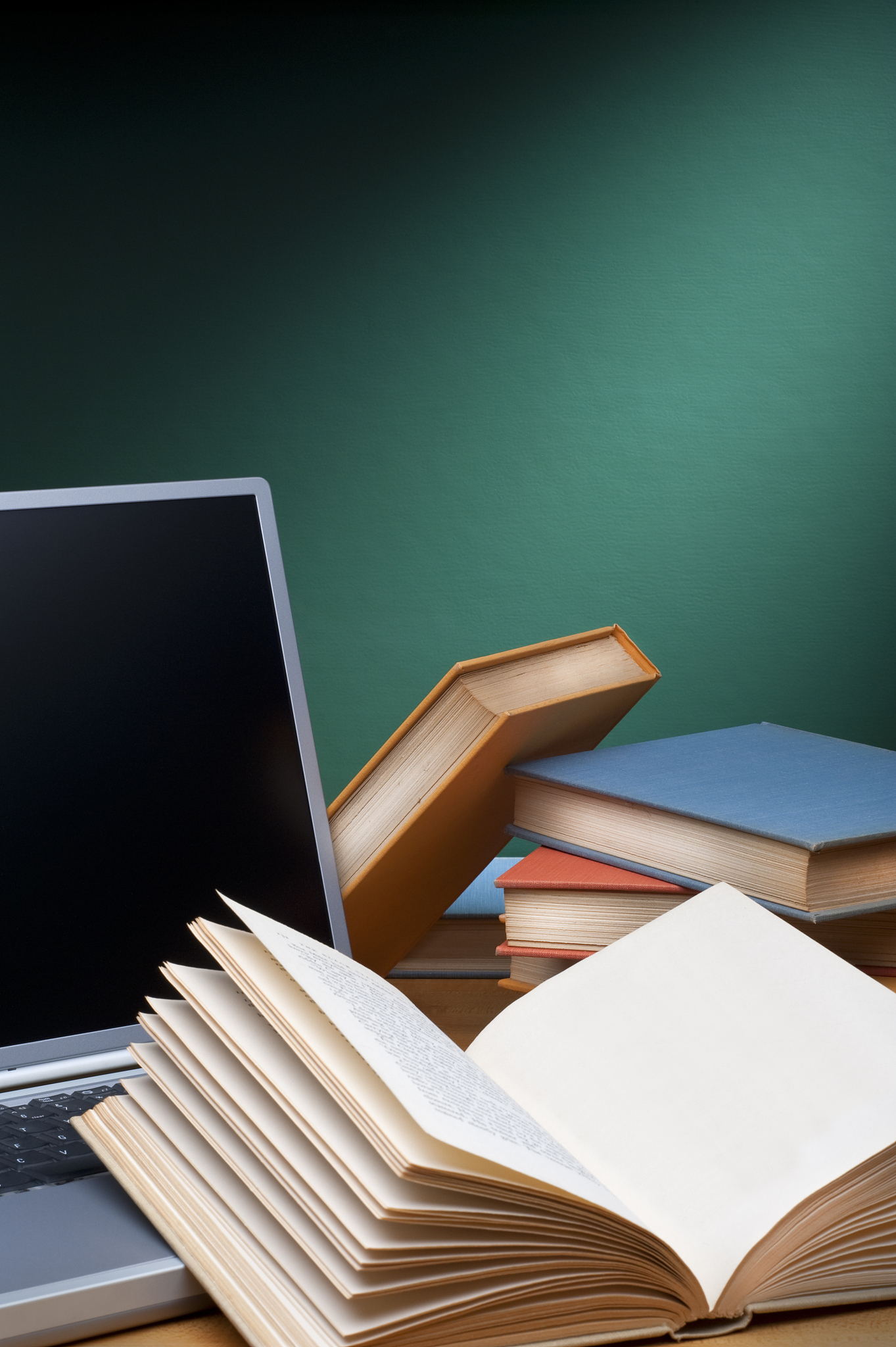 open book and computer