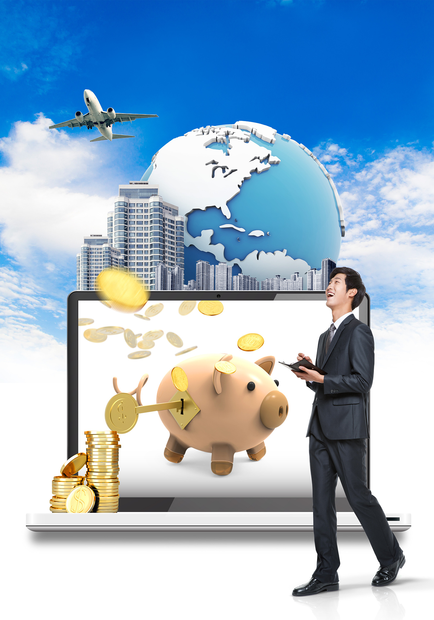 business, finance, banking, insurance, savings, virtual money, i