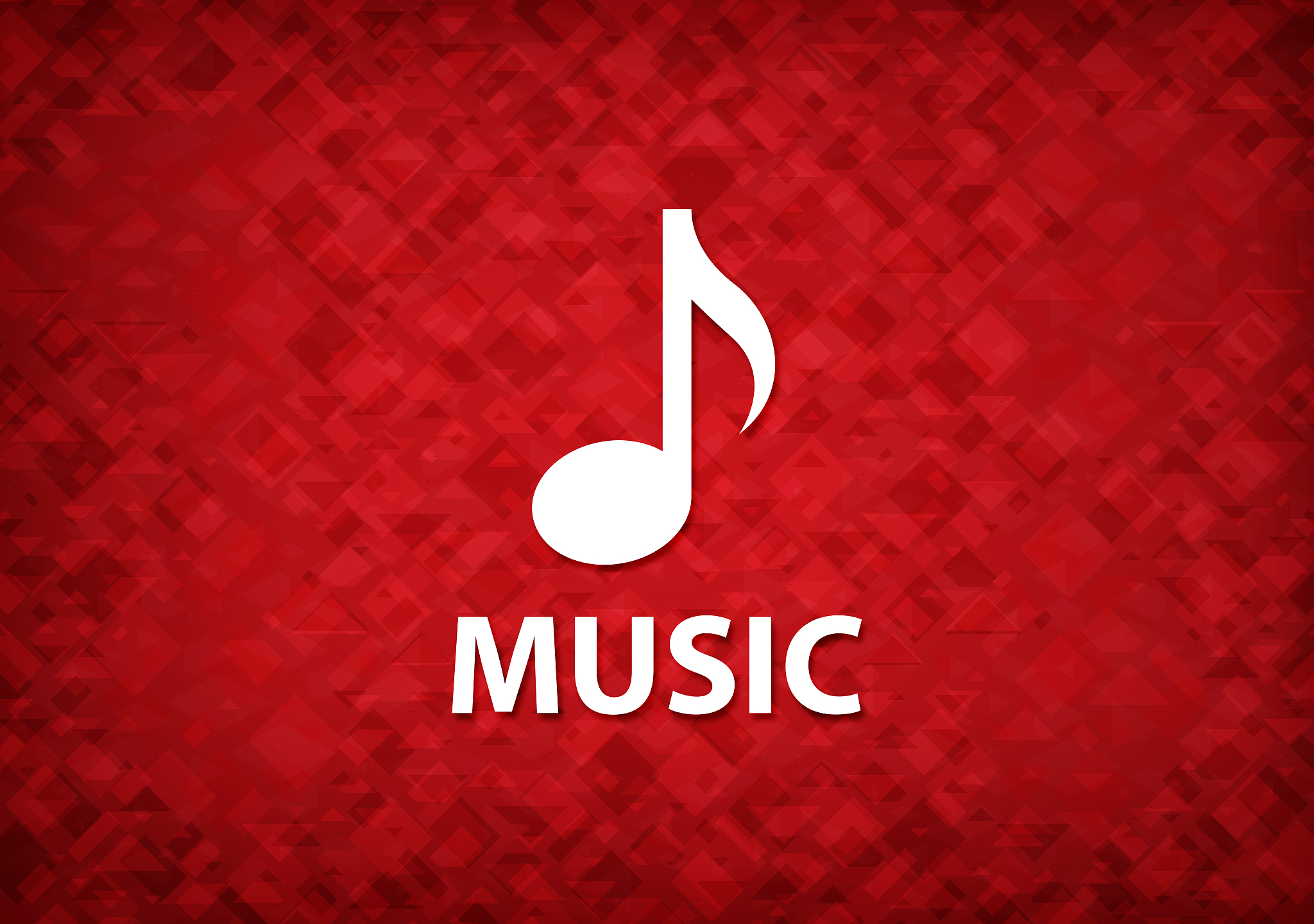 music red background