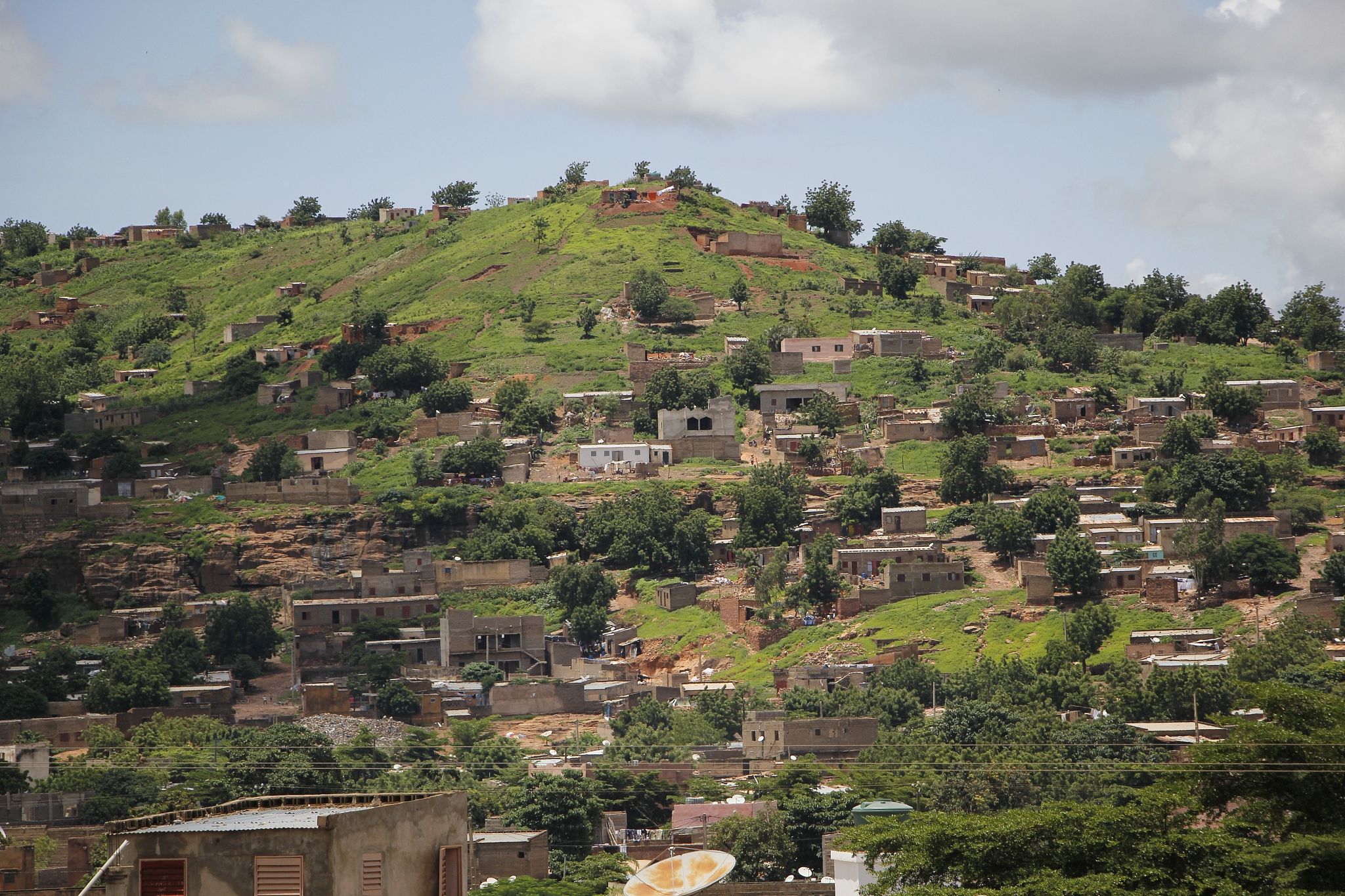 a neighborhood on the hill