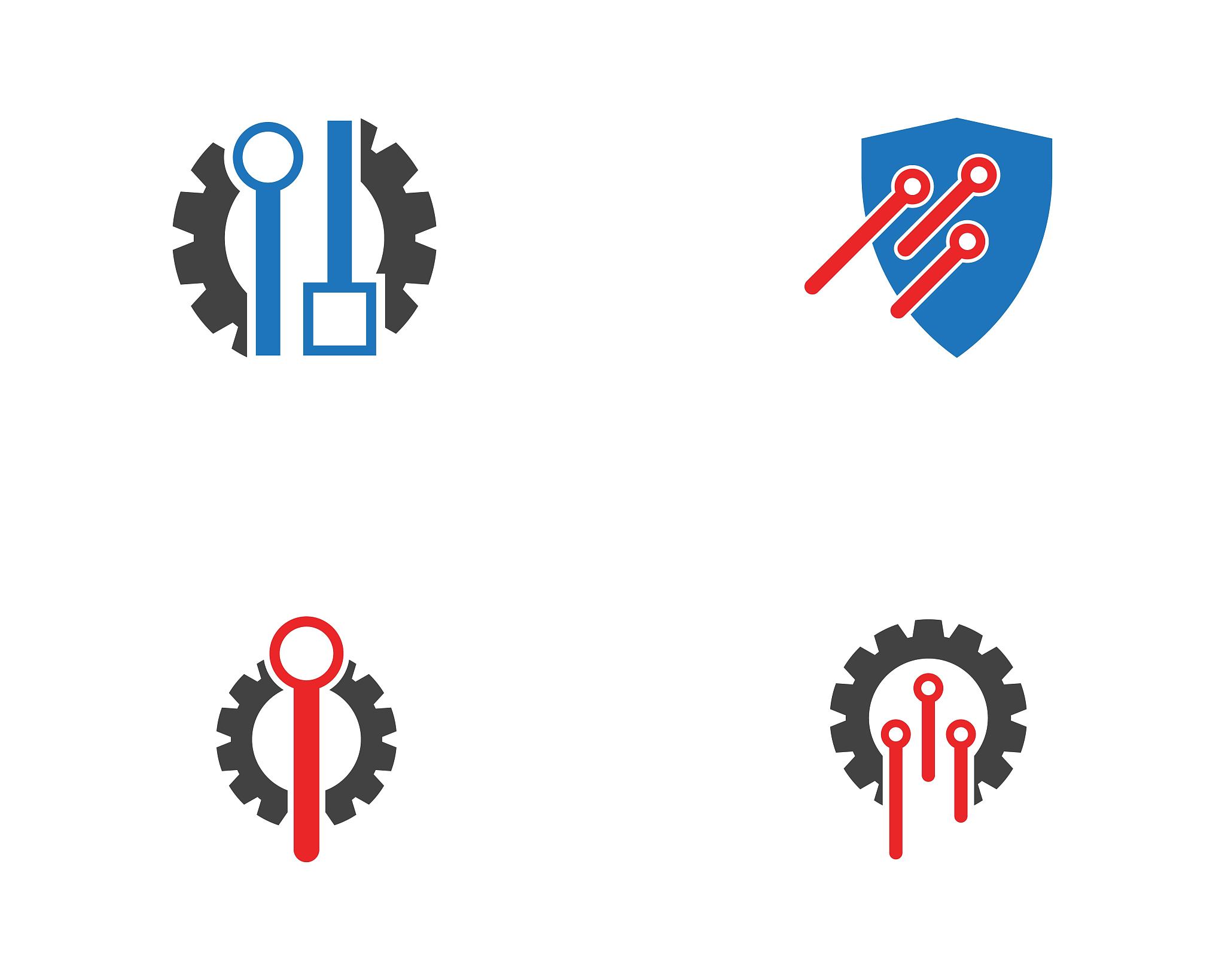 business techno logo template