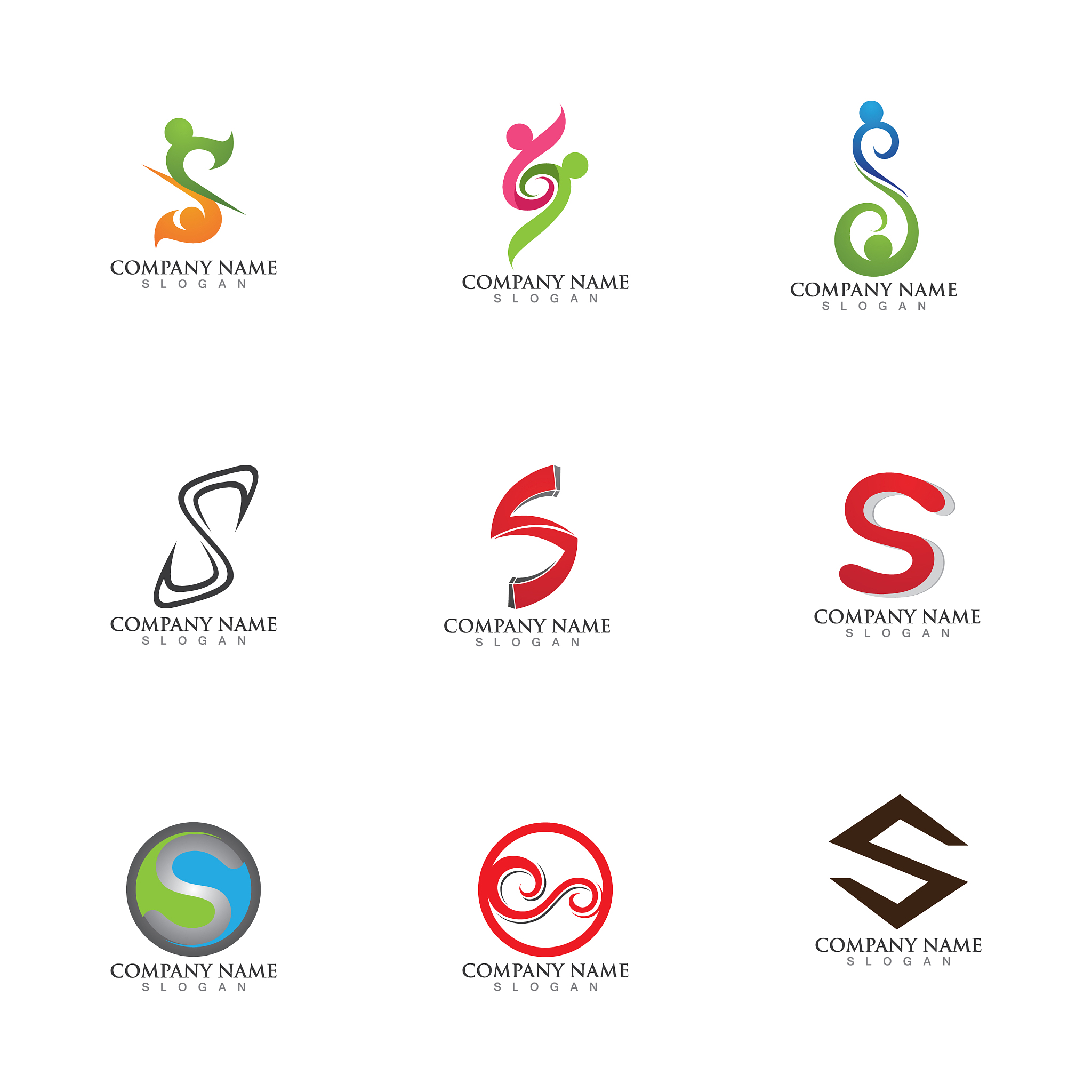 business corporate s letter logo