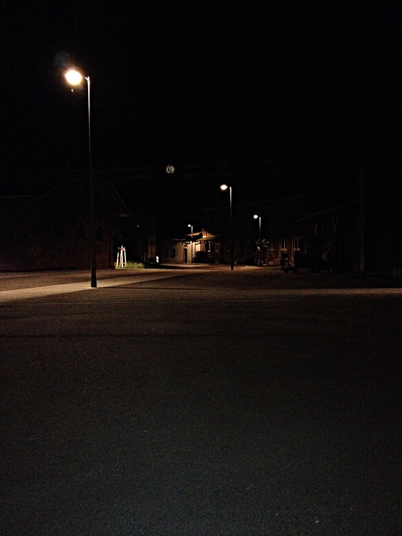 city street at night
