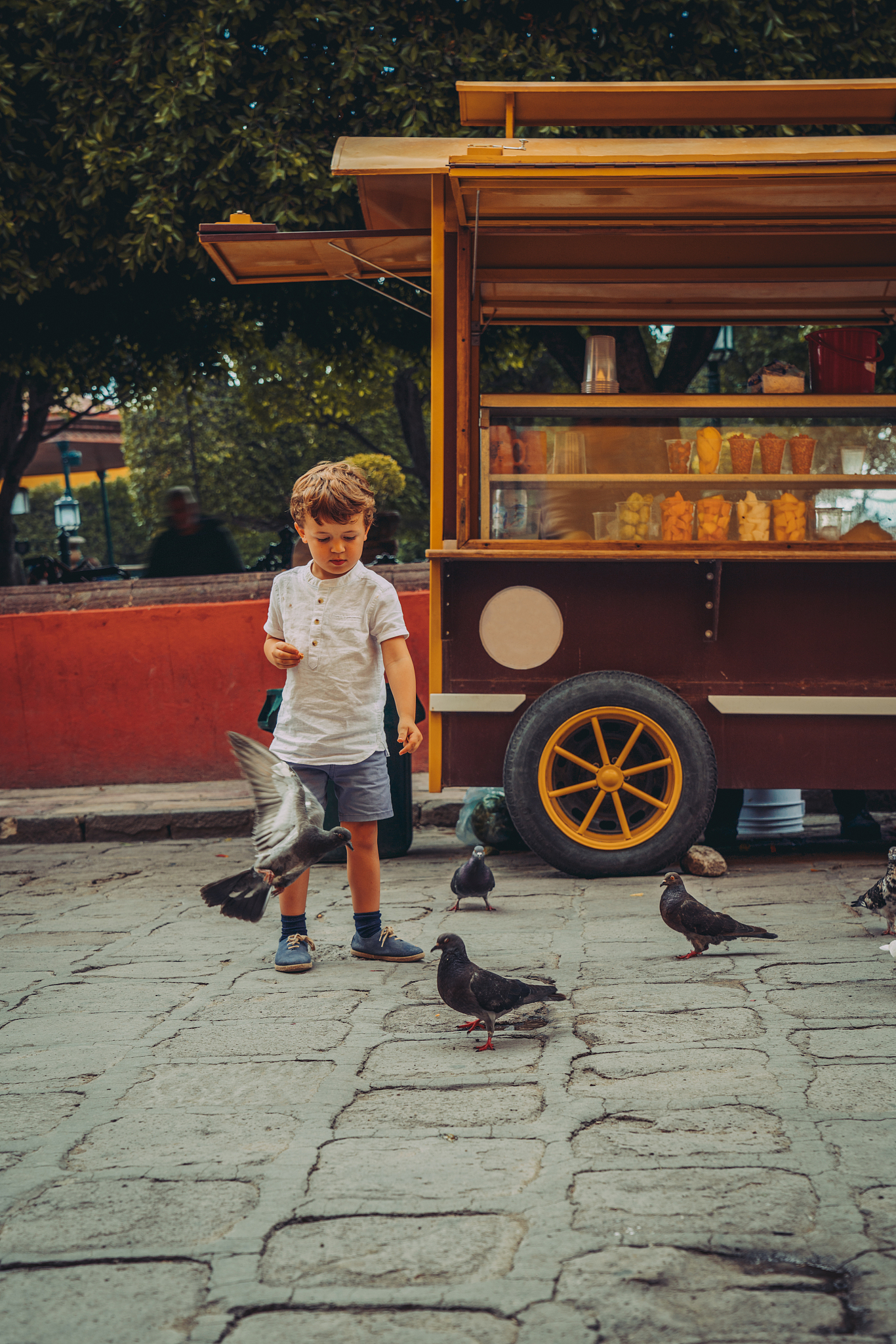 family travelling in mexico