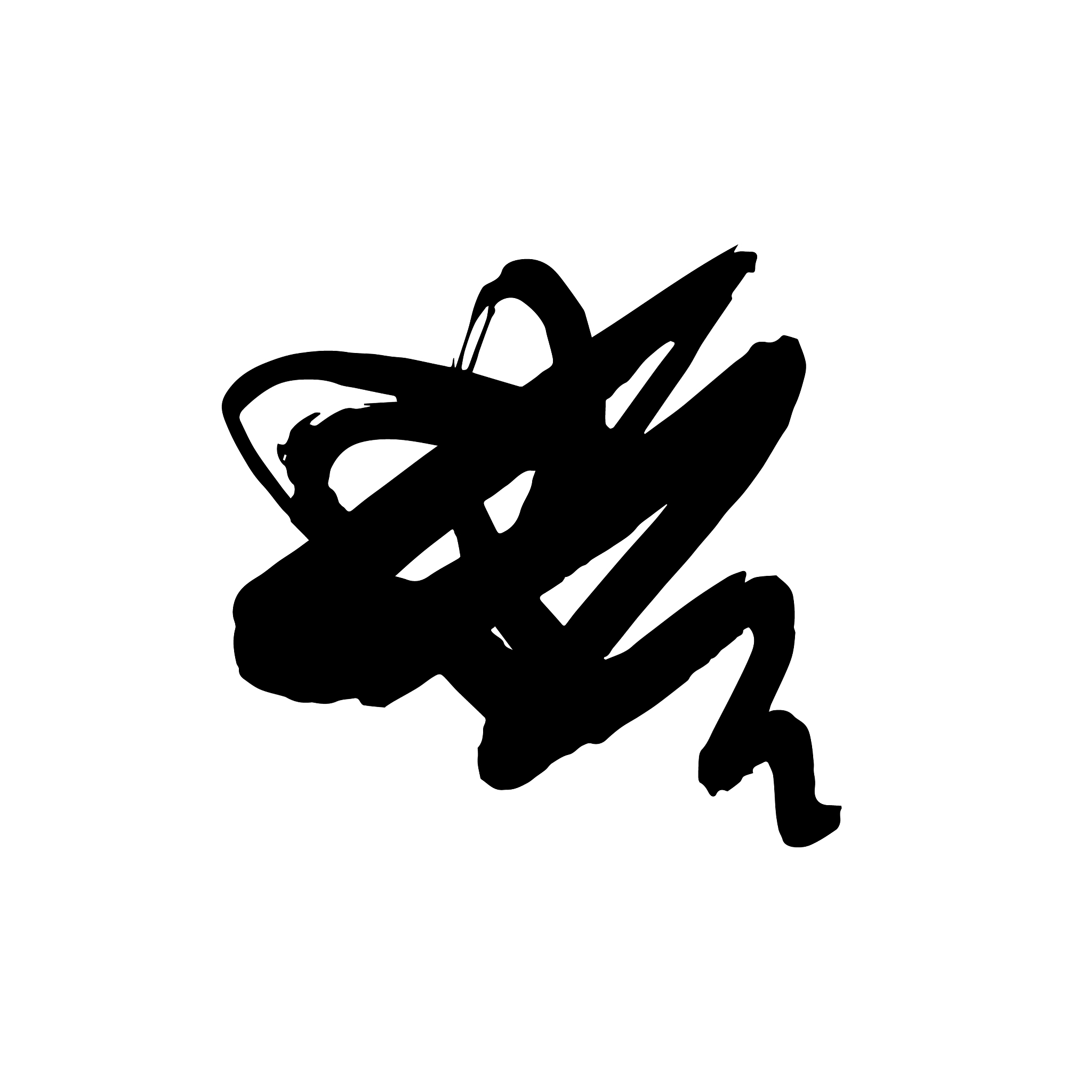 grunge ink pen stroke