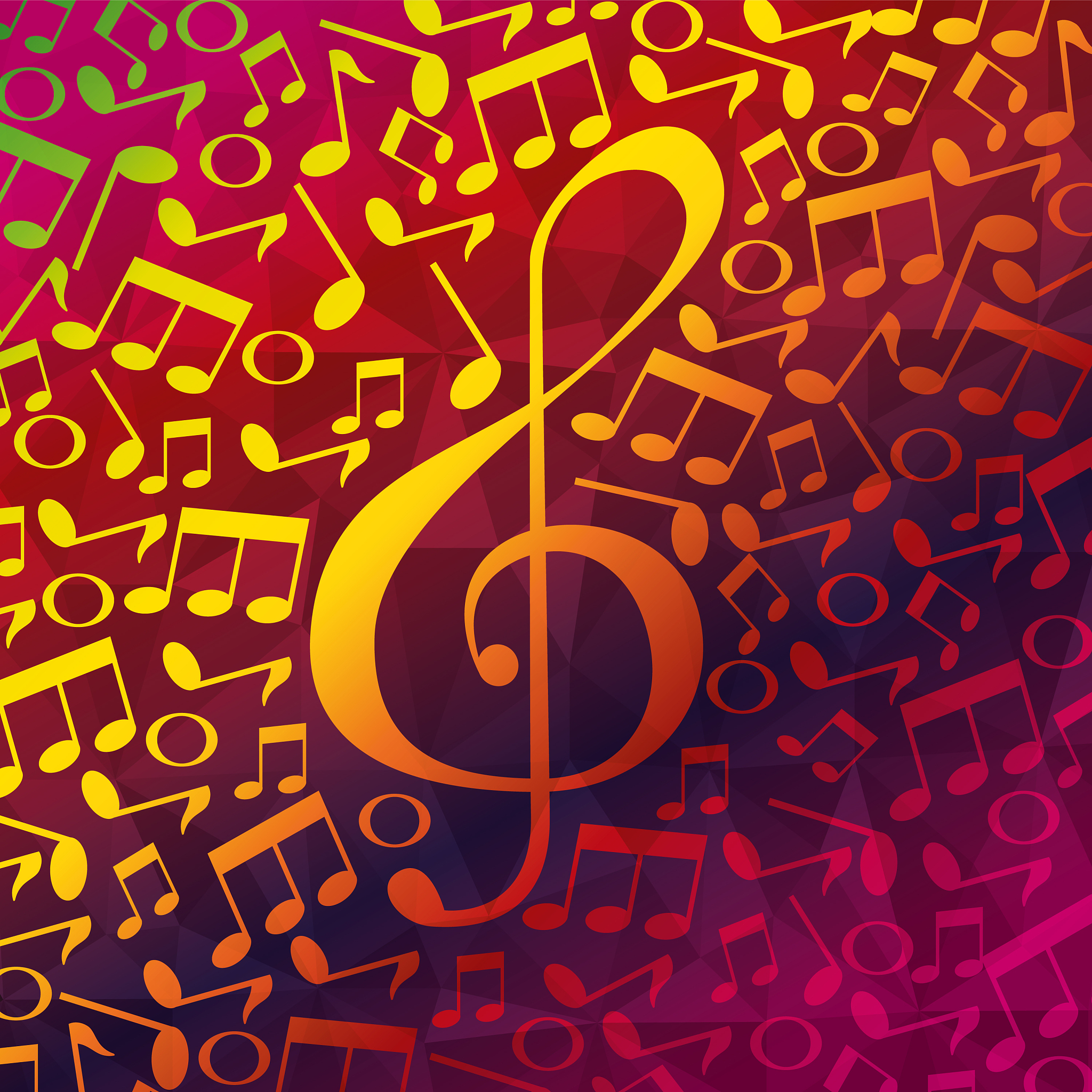 live music notes patern