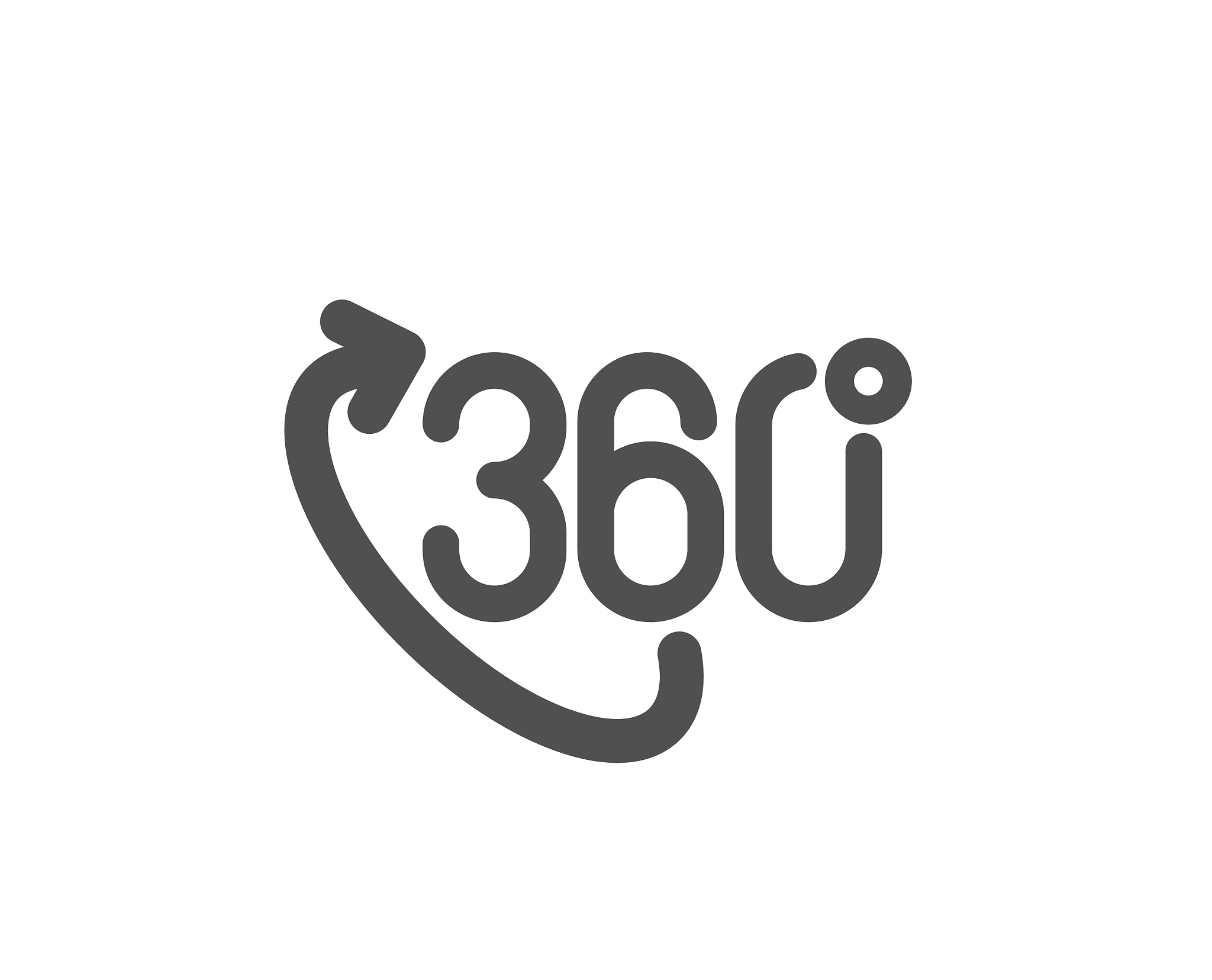 360 degree icon vr technology simulation sign