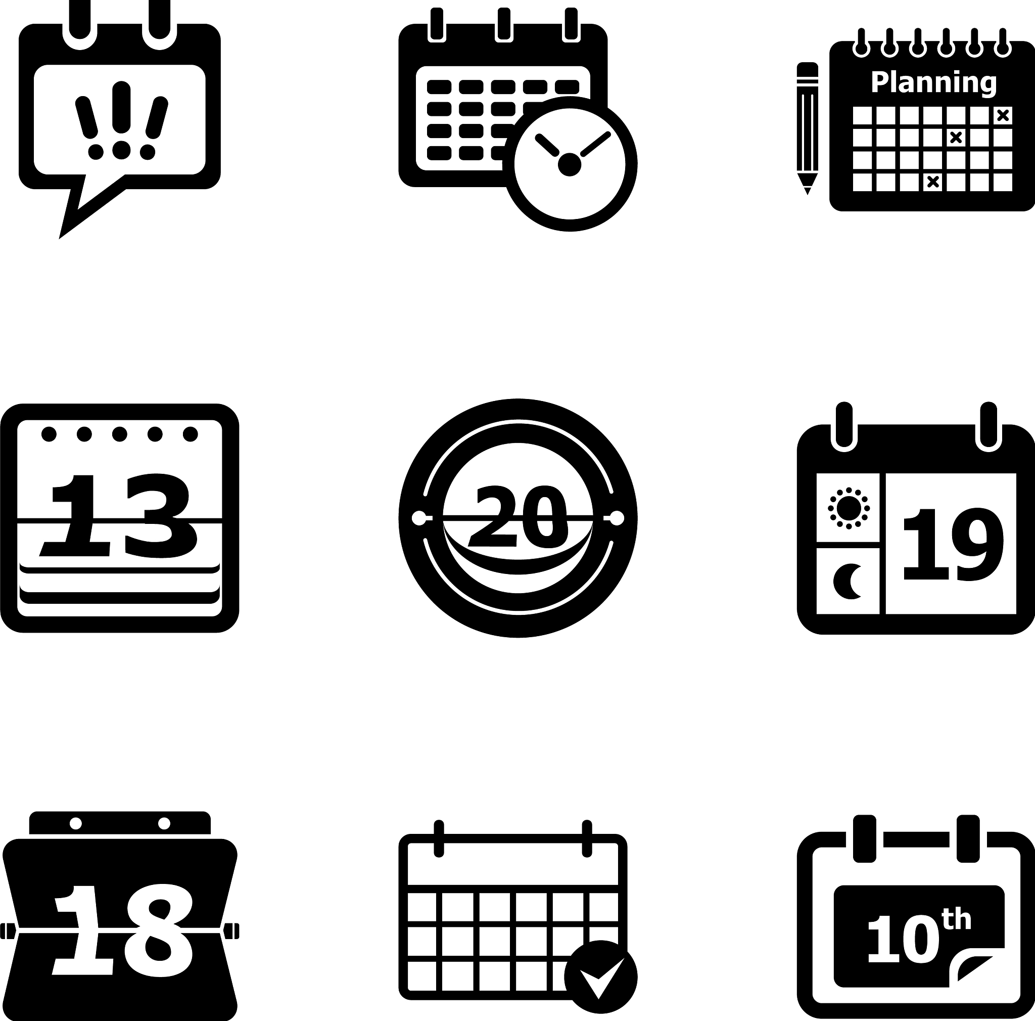 yearbook icons set simple style