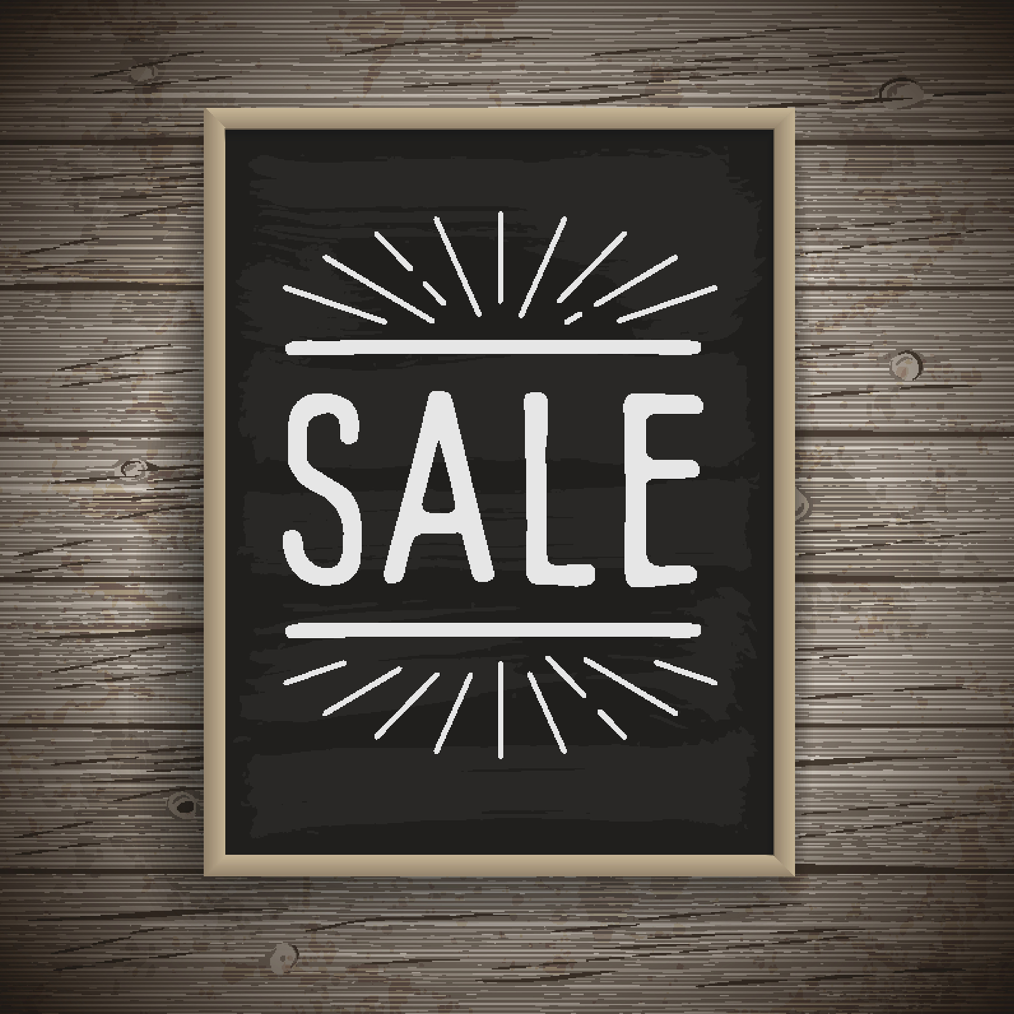 vintage hand drawn lettering poster for retail