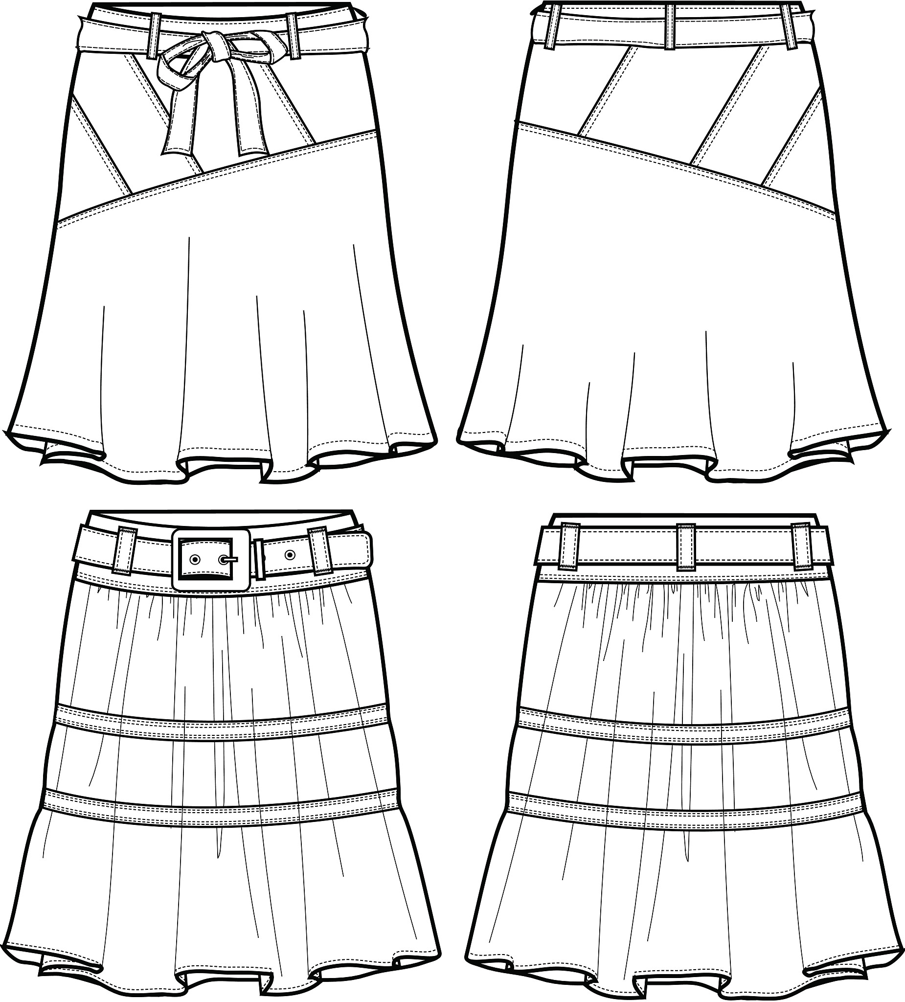 简约百褶中裙设计：款式、材质、搭配技巧