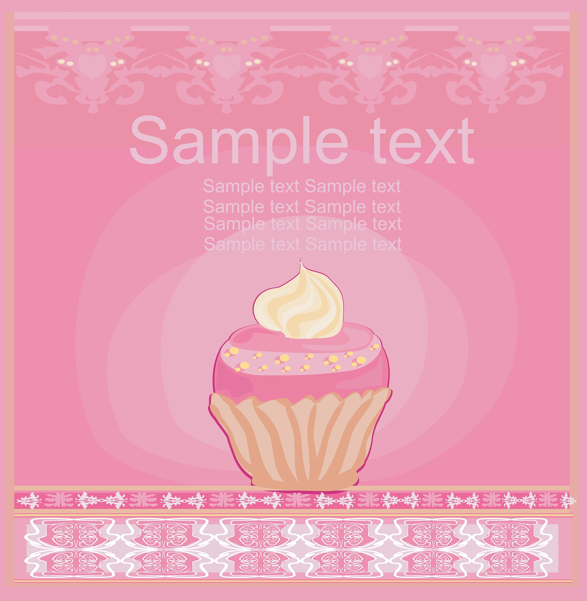 粉色小蛋糕的作文30字英文并翻译成中文。