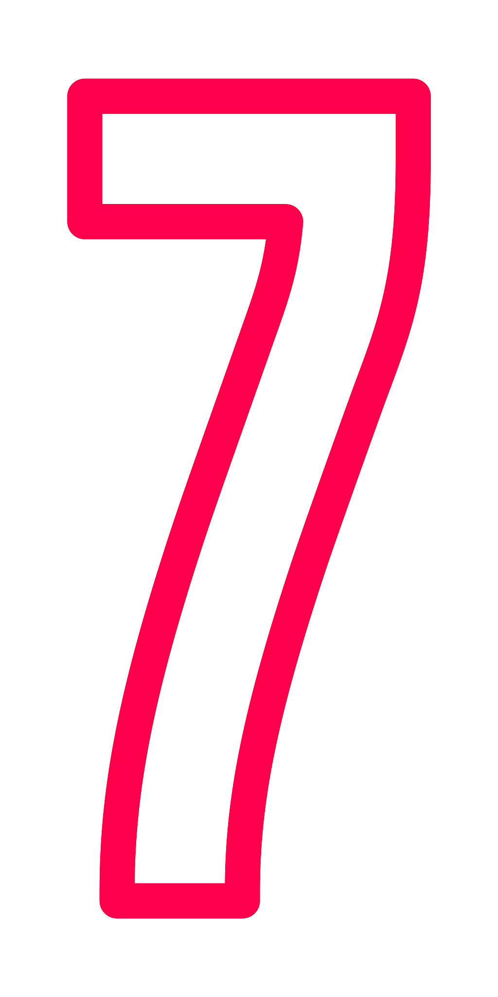 font bright, alphabet from colored outline