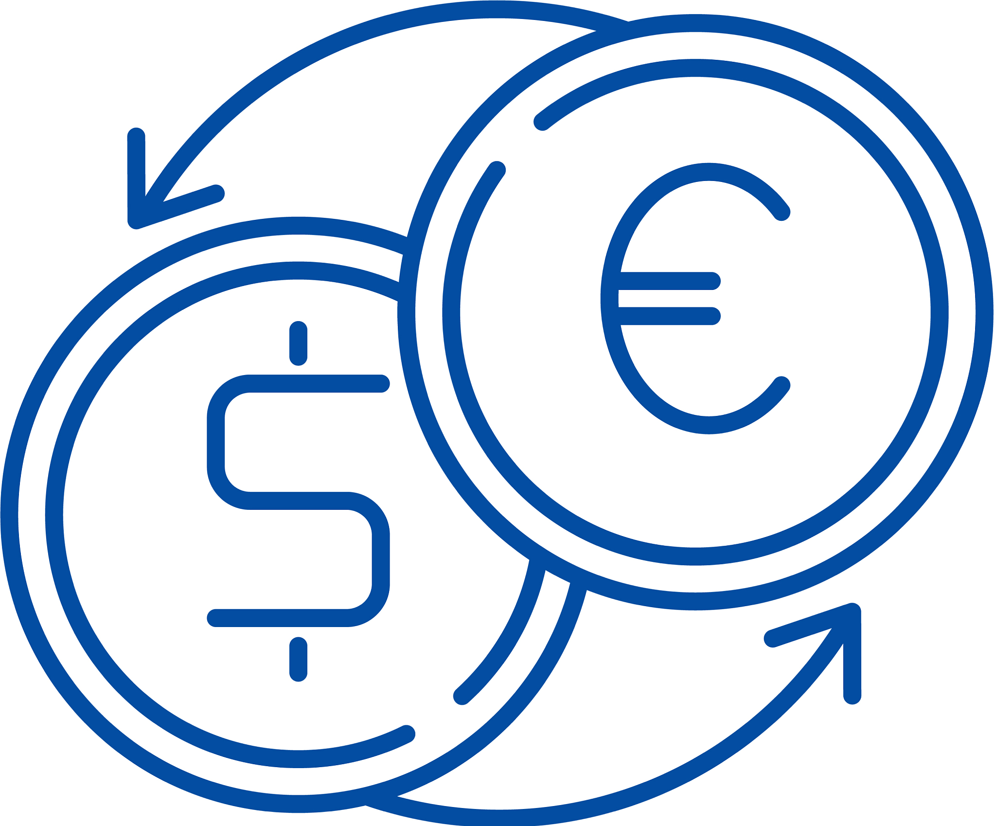 fast currency exchange line icon concept fast