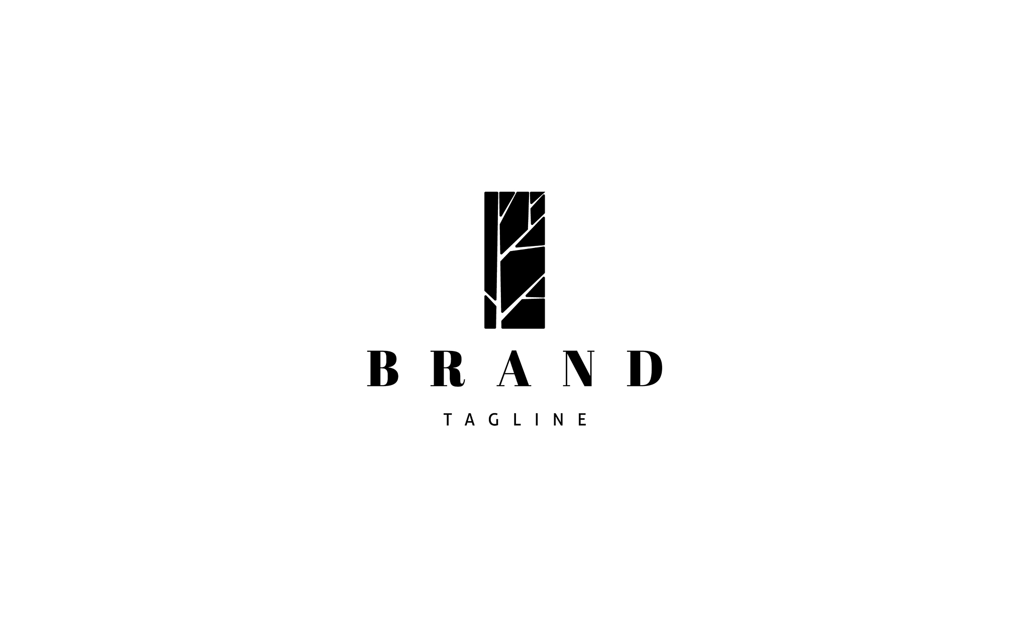 logo with an abstract image a tree