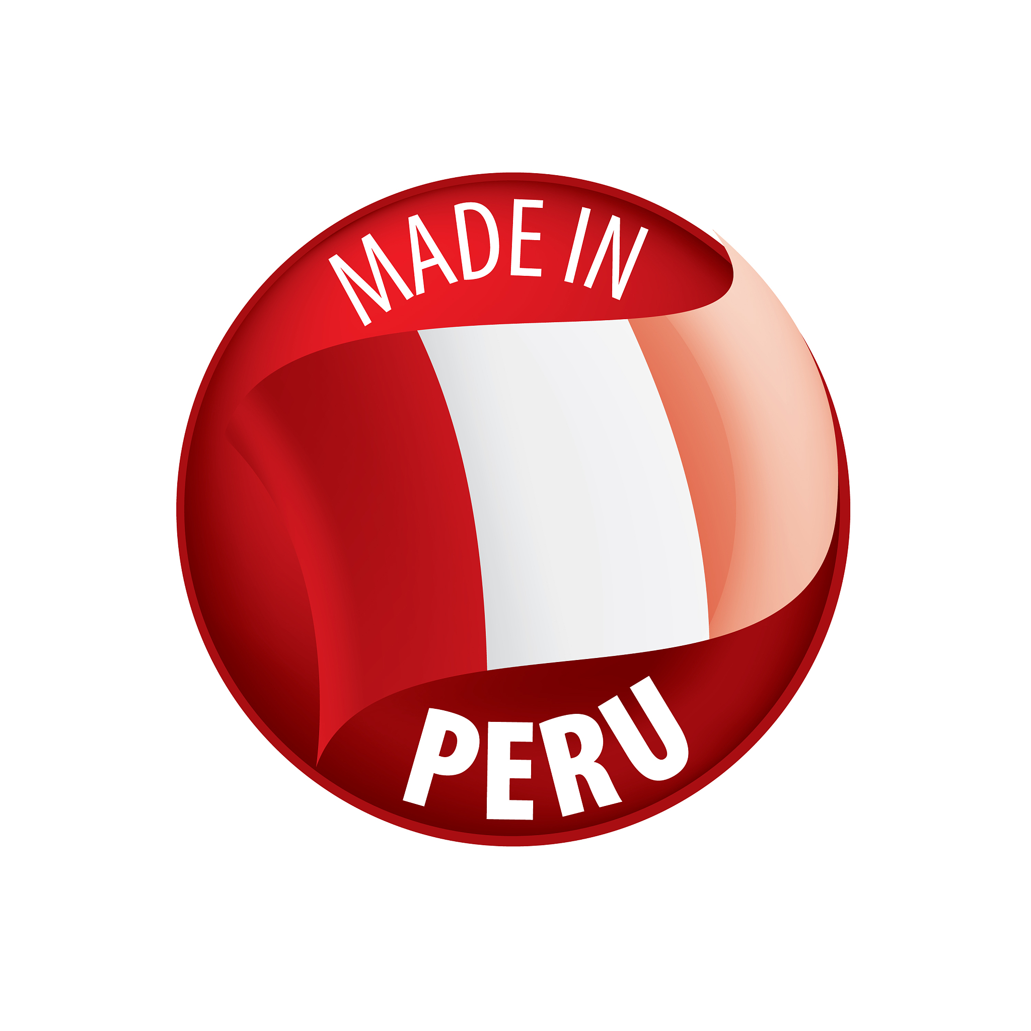 peru fl<strong>a</strong>g on a white