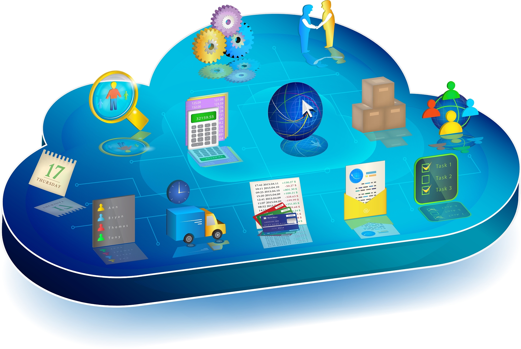 online business process management in cloud