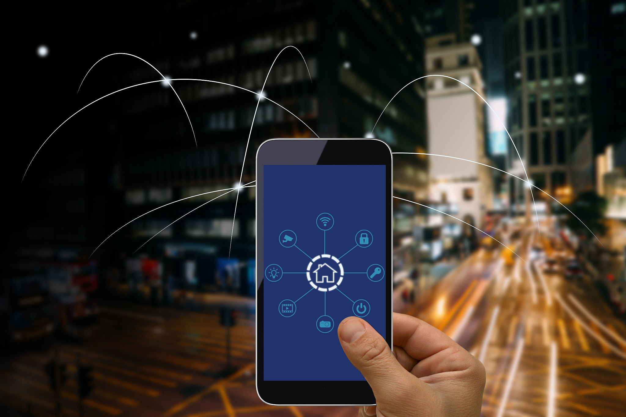 computer network connection smart city future internet technolog