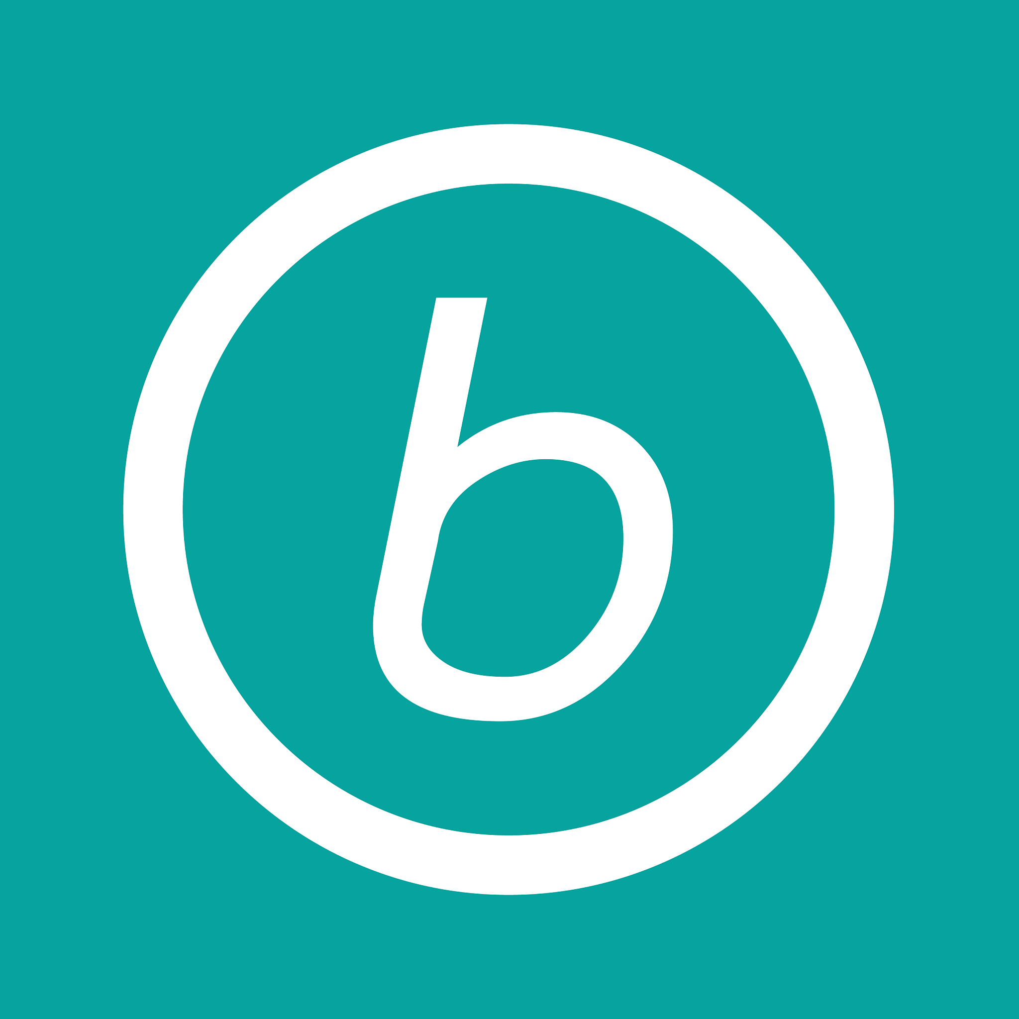 basic font letter b icon design