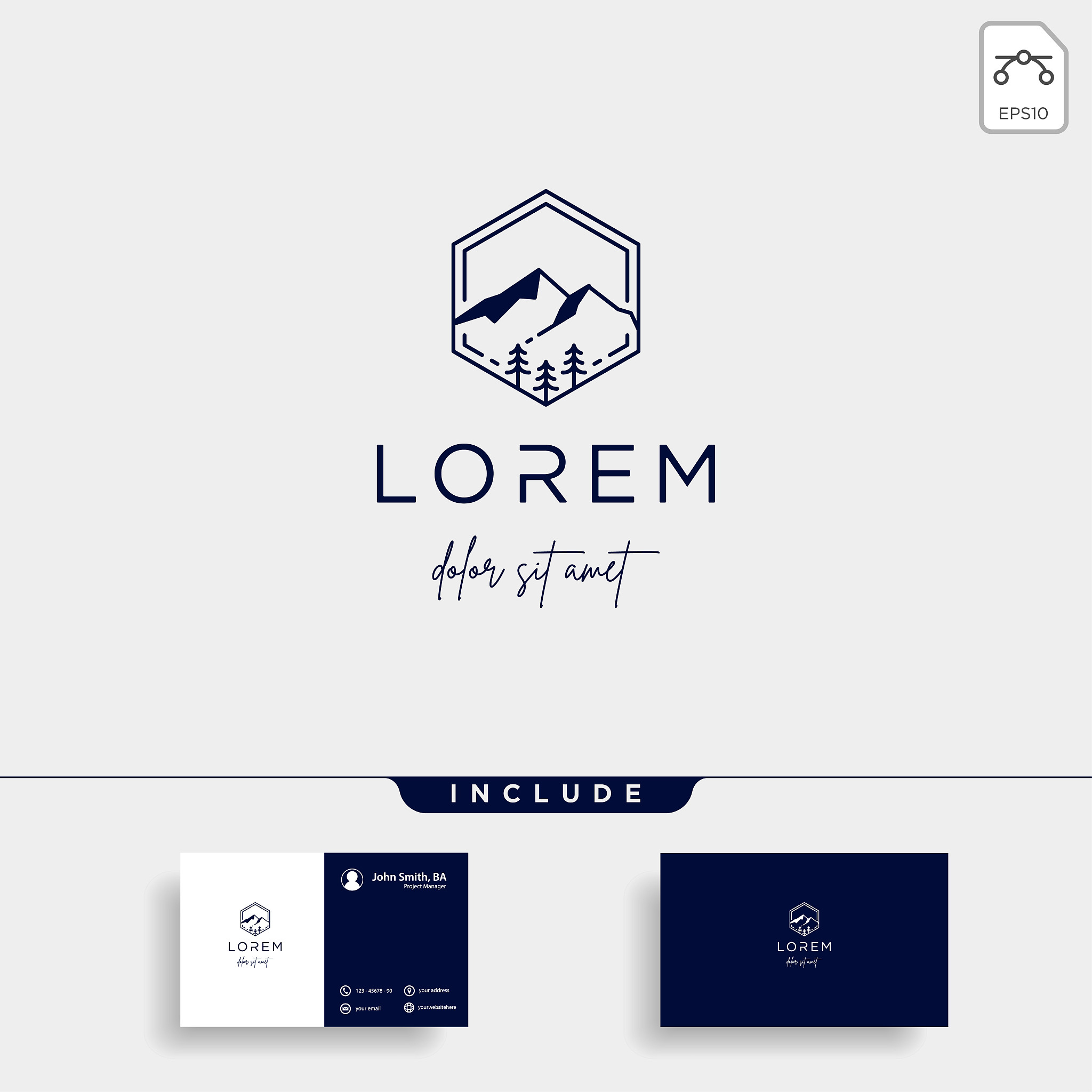 mountain icon line vector design