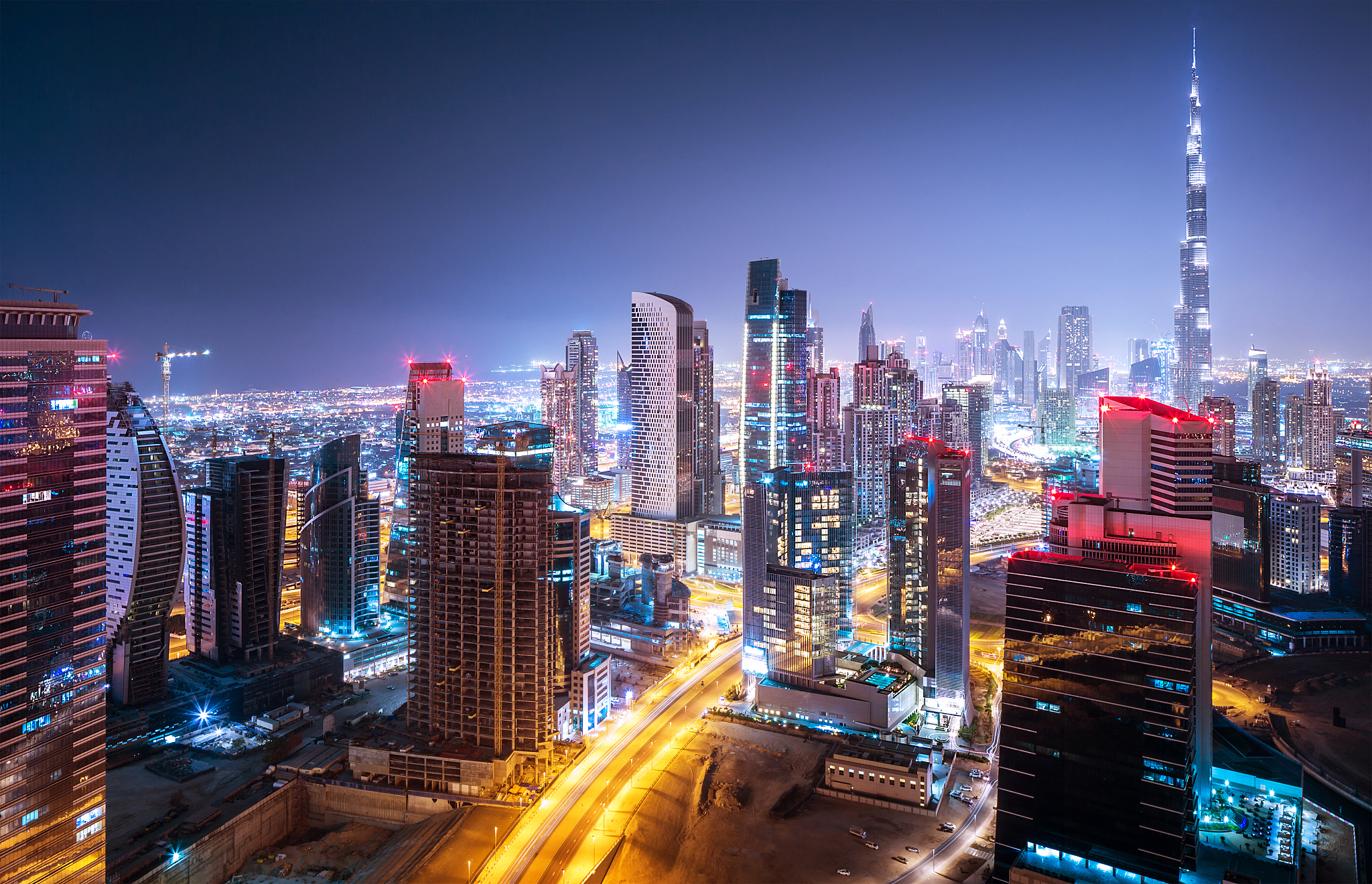 beautiful night cityscape