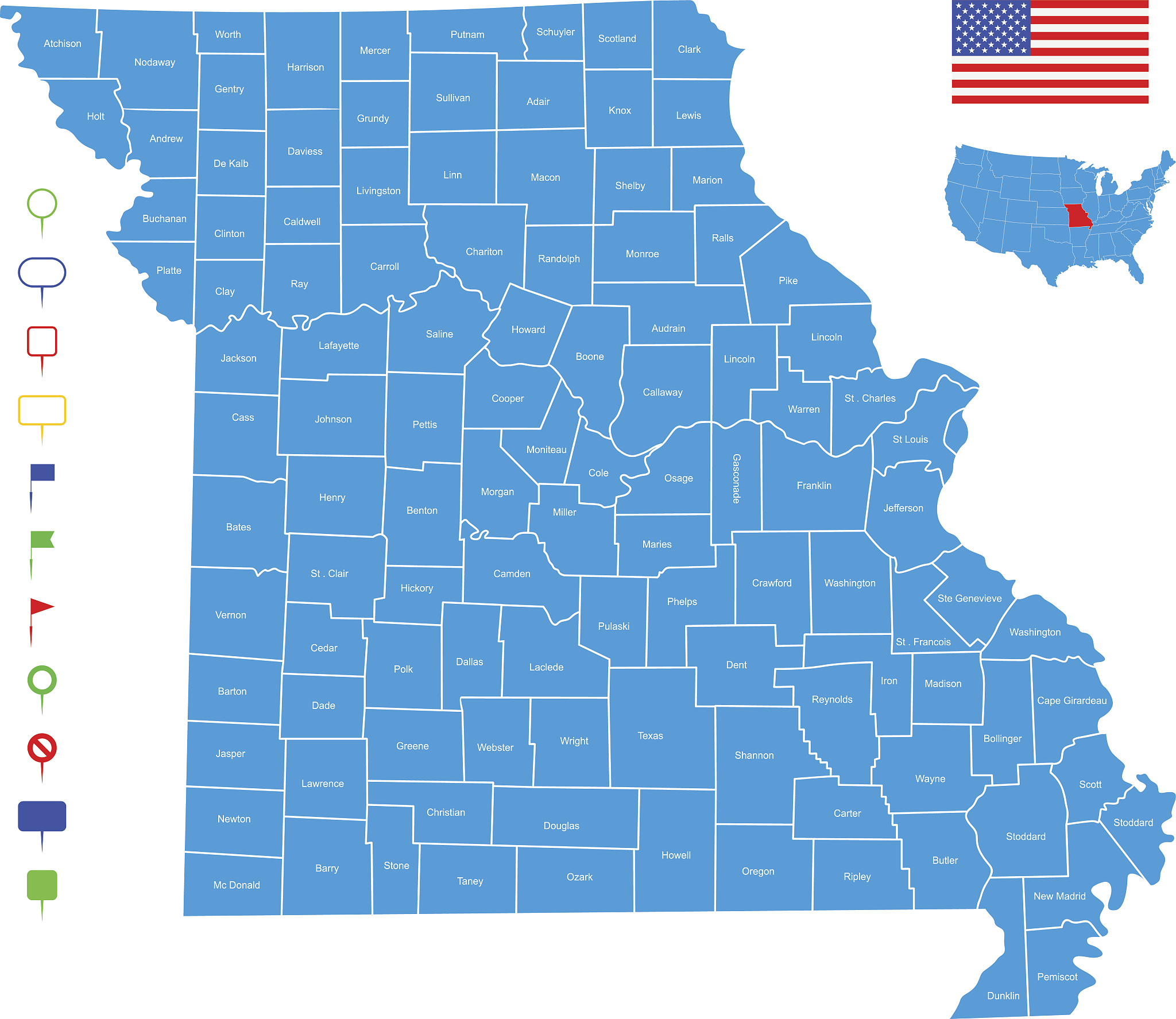 map of missouri