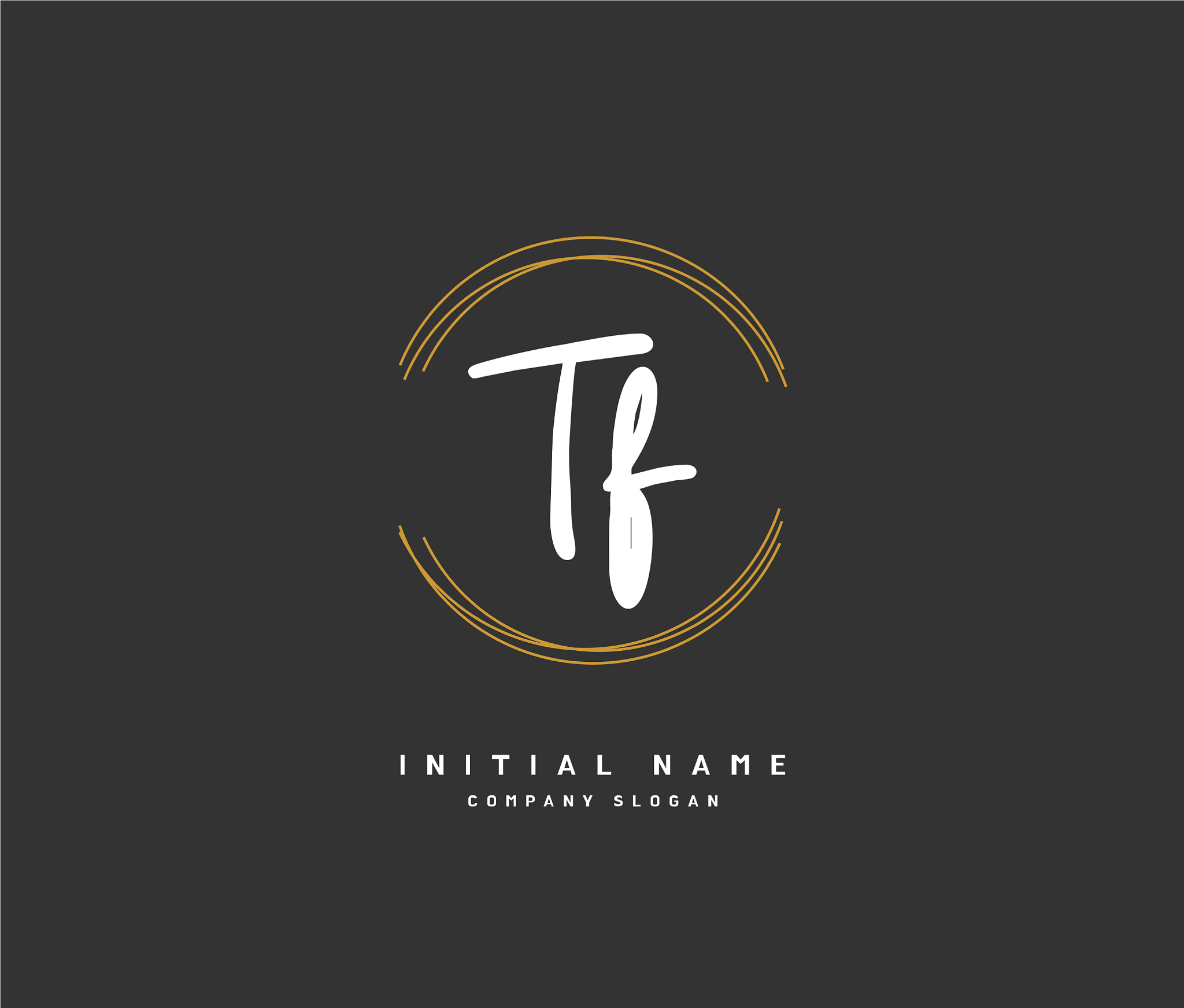 t f beauty initial logo handwriting logo of