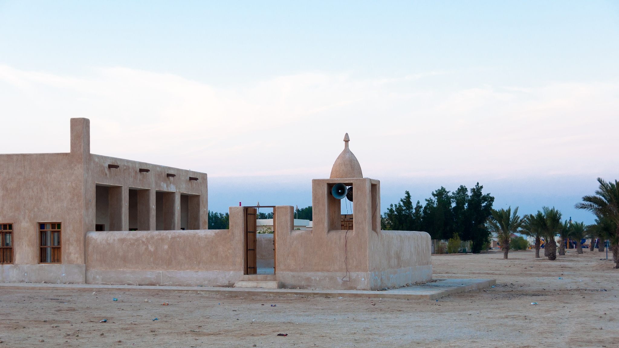 mosque on a beach (simaisma)in doha, qatar