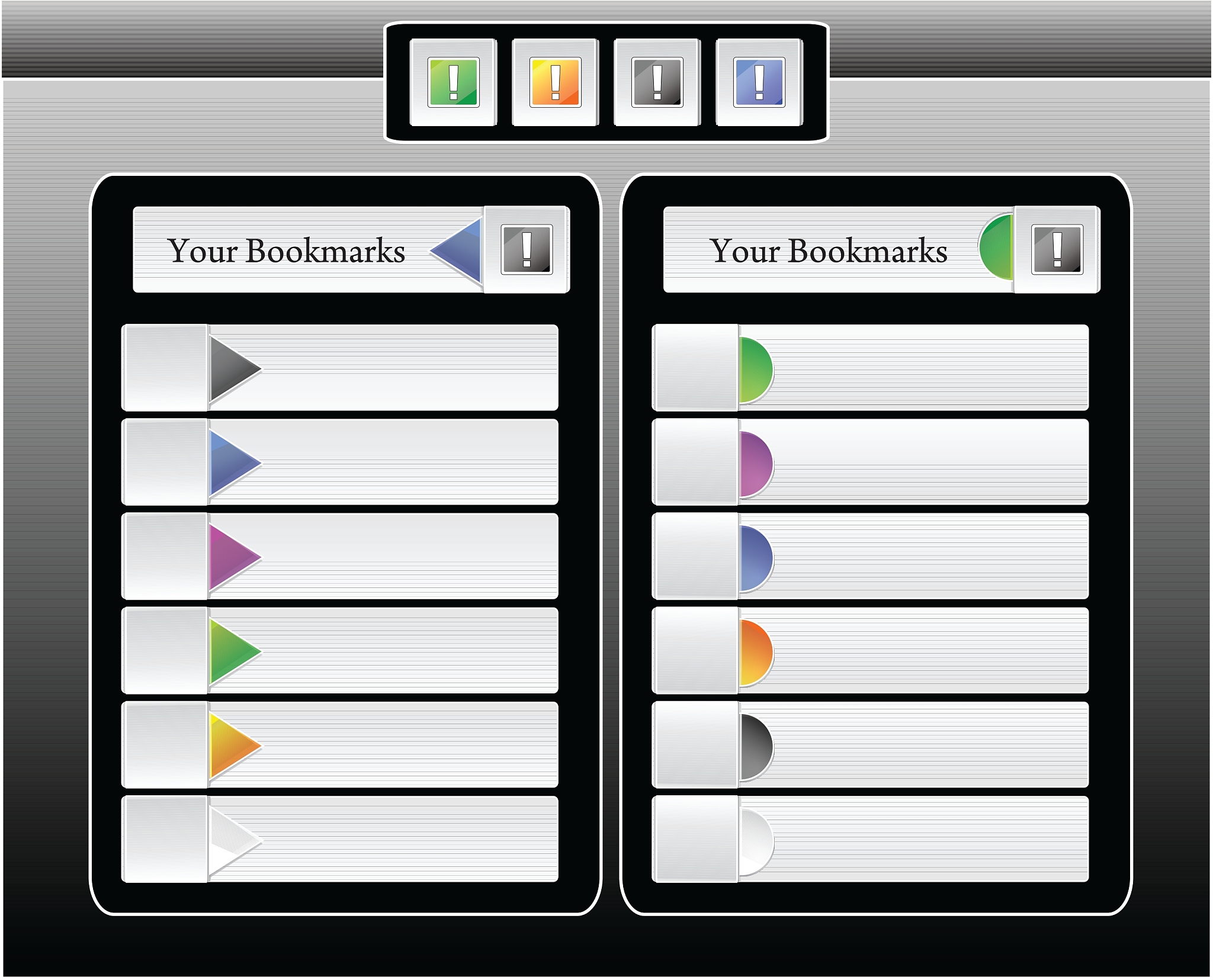 bookmarks for site interface or iphone ipad
