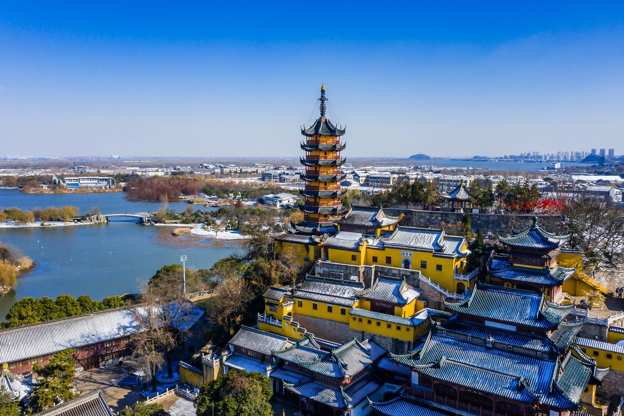 金山寺雪霁,江苏镇江
