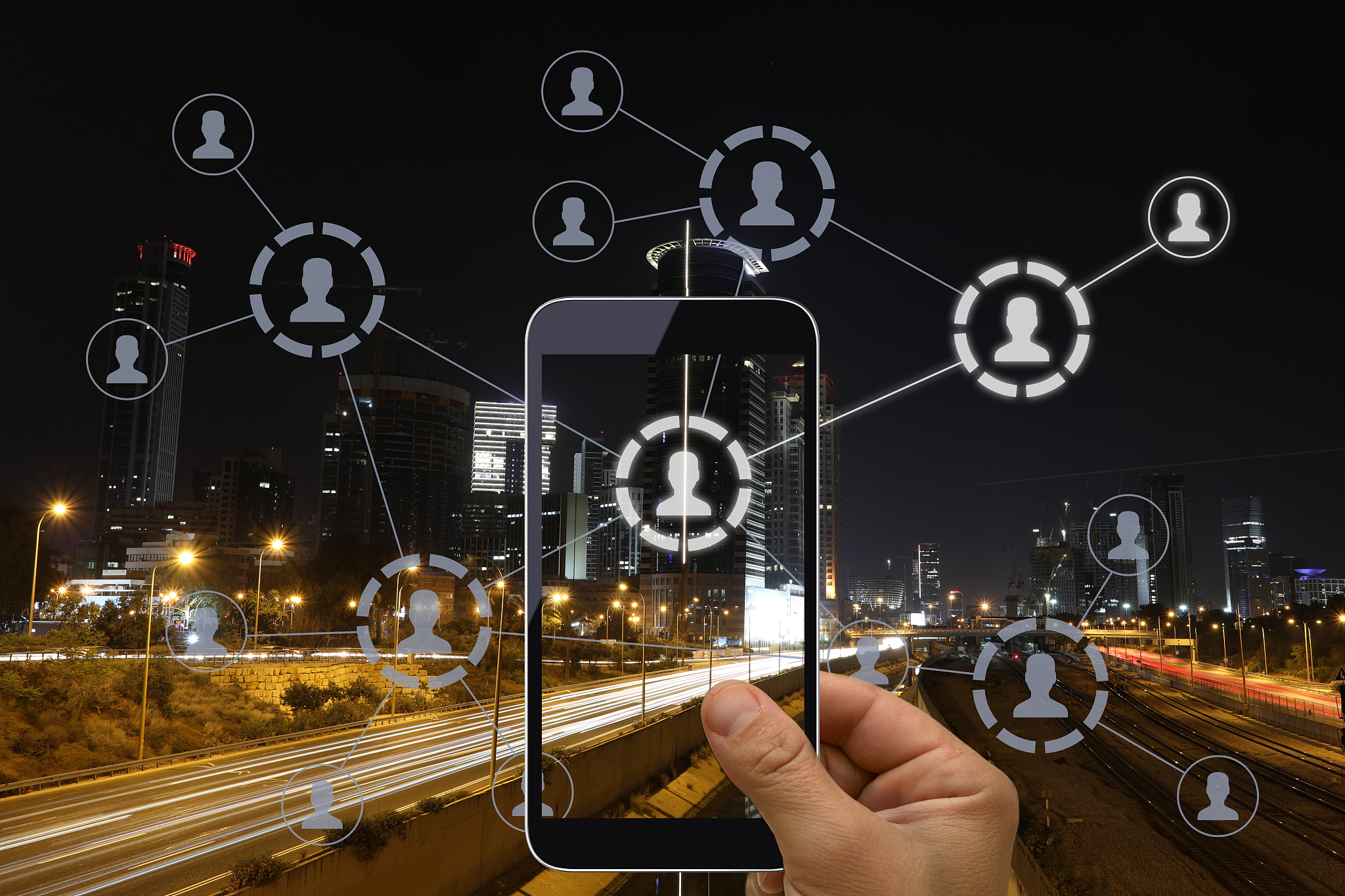 social media marketing network communication mobile phone app