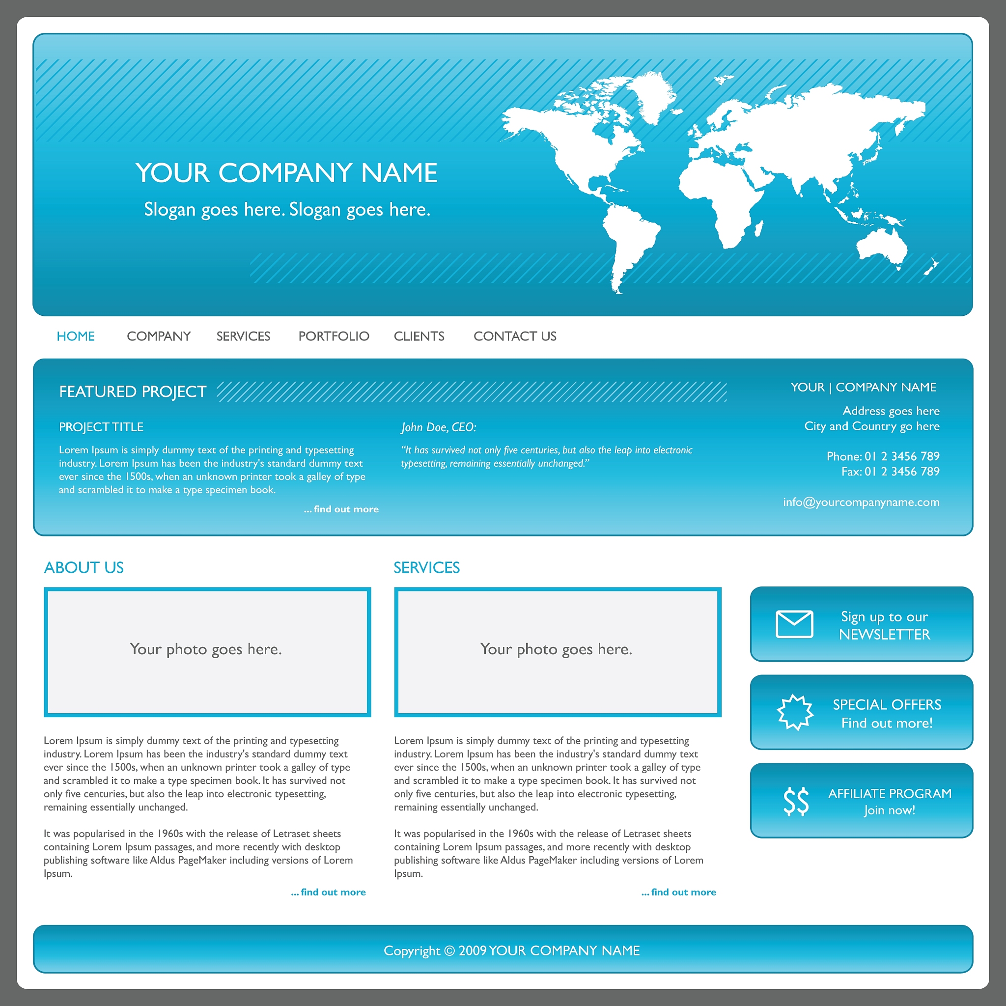 business website template