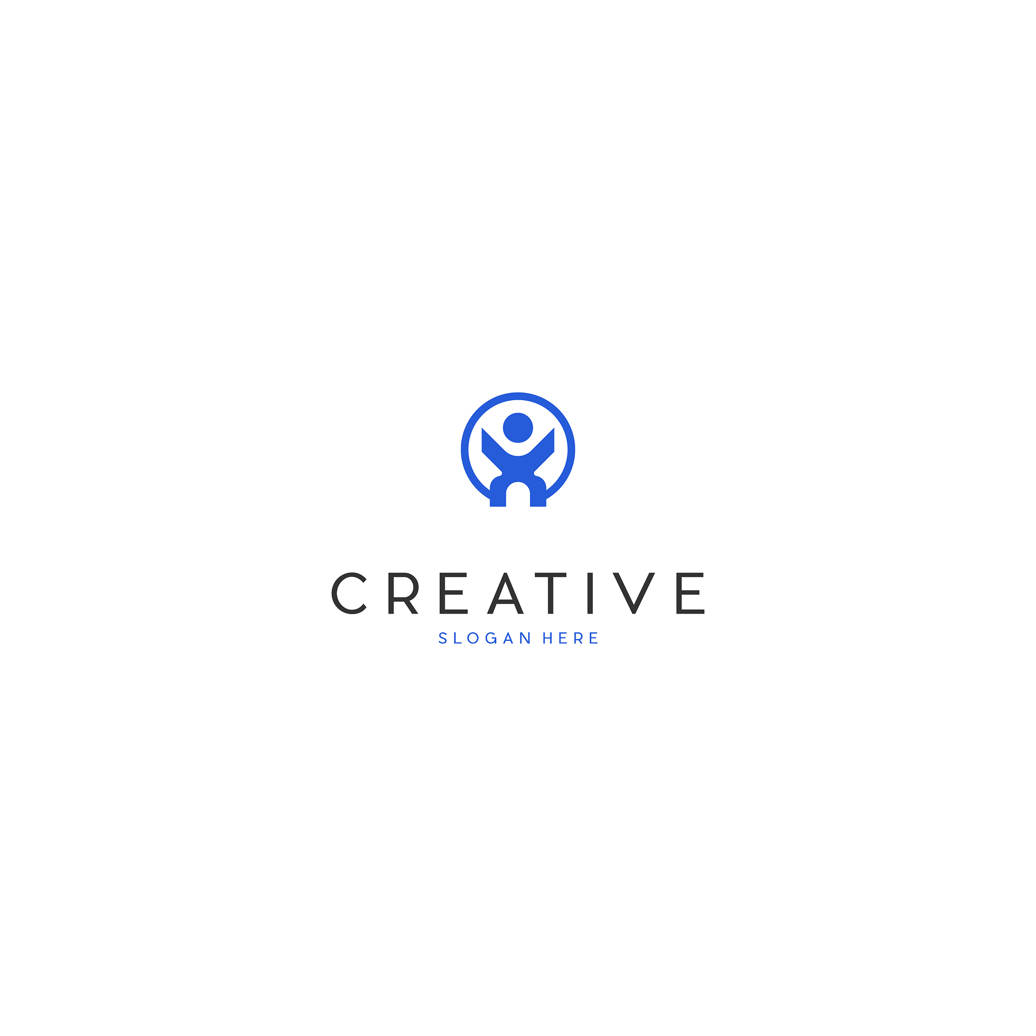 human people creative business logo design