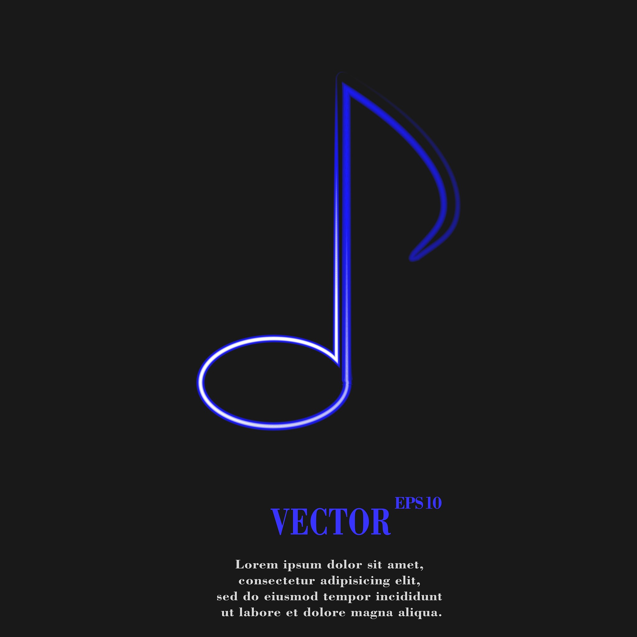 music elements notes web icon, flat design