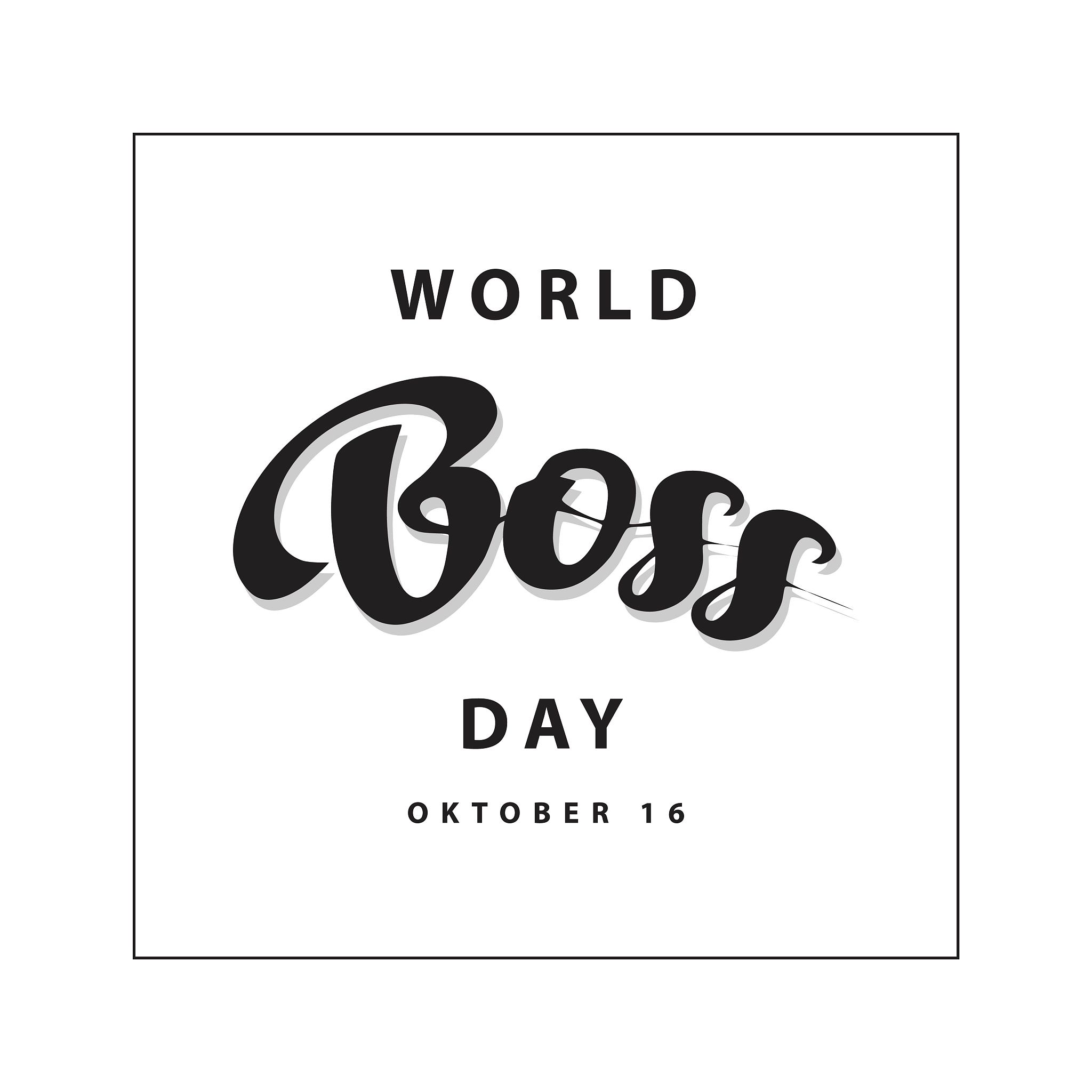 world boss day vector template design illustration
