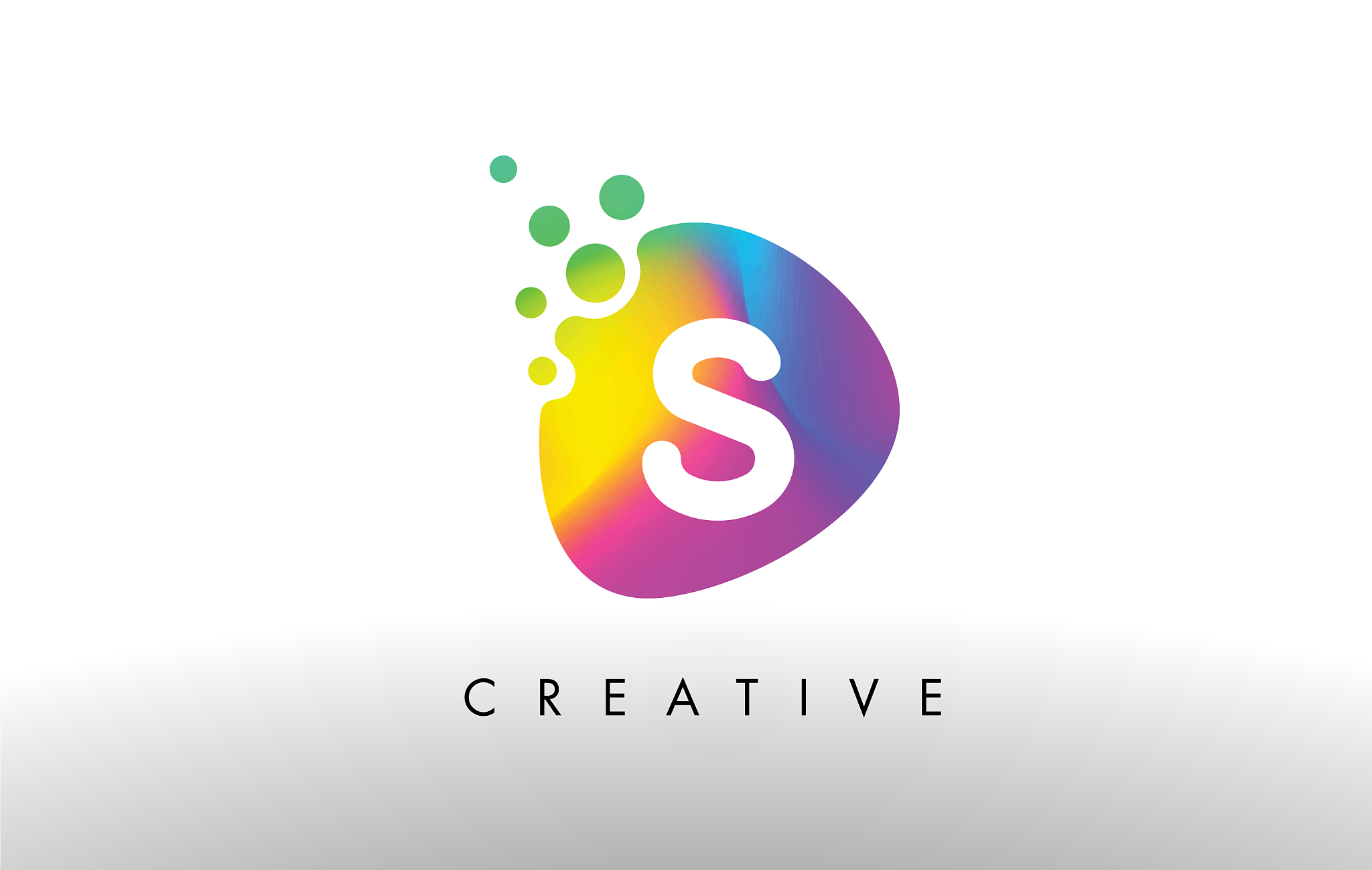 s colorful logo design shape purple abstract