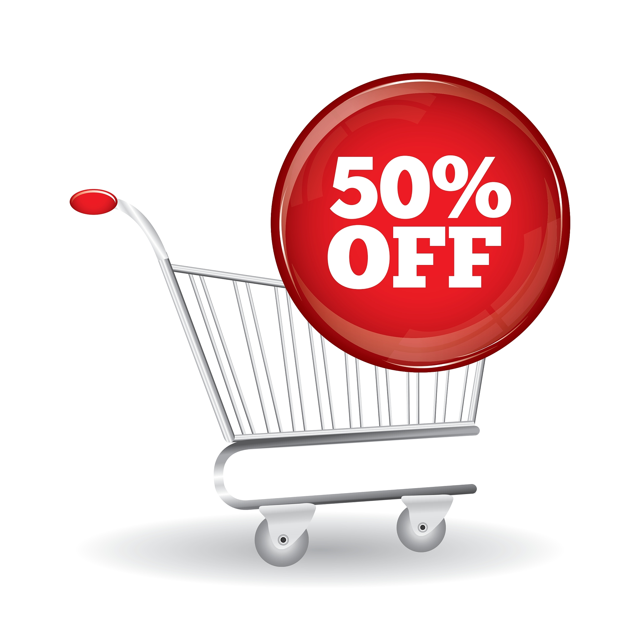 shopping cart and promo design