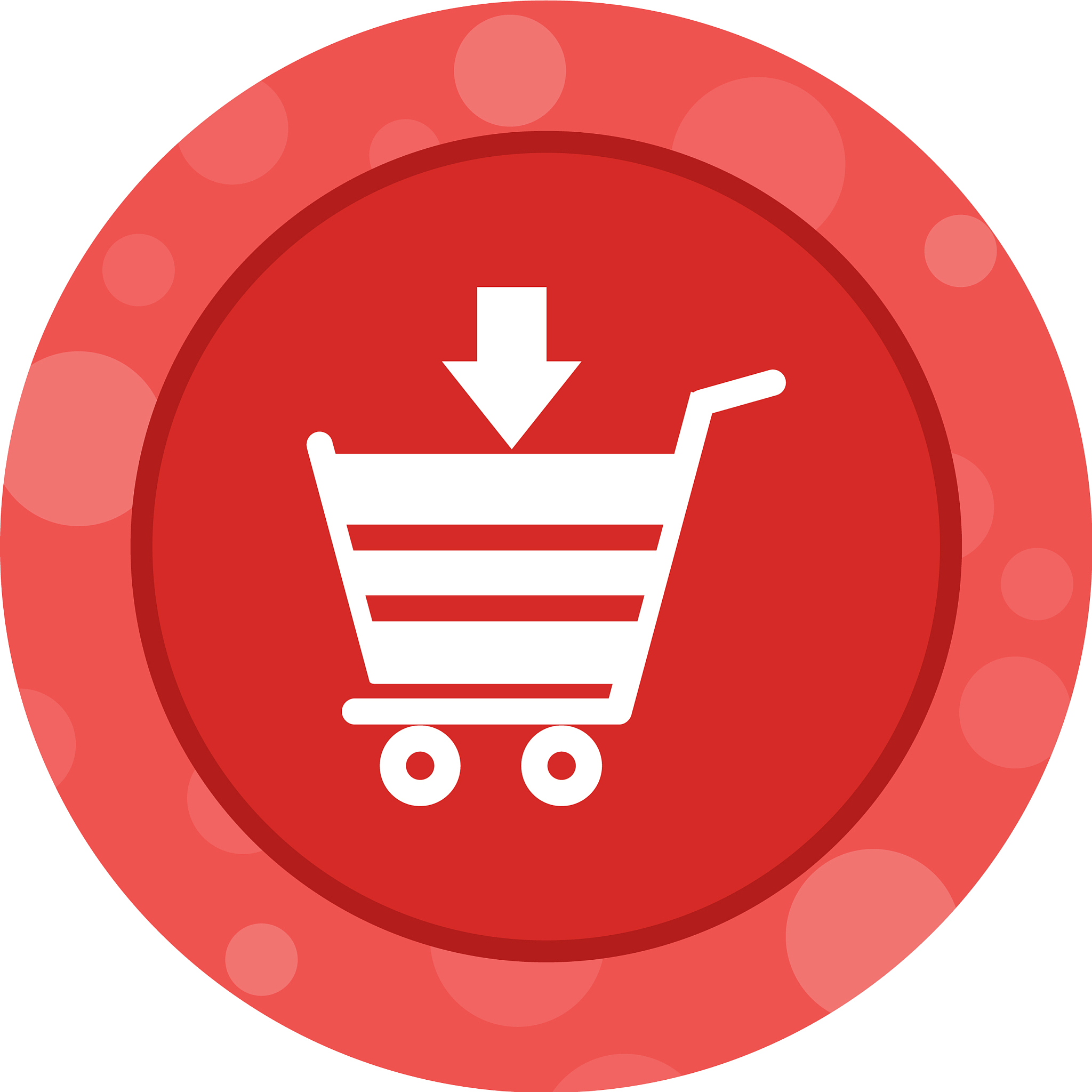 beautiful online shopping glyph icon