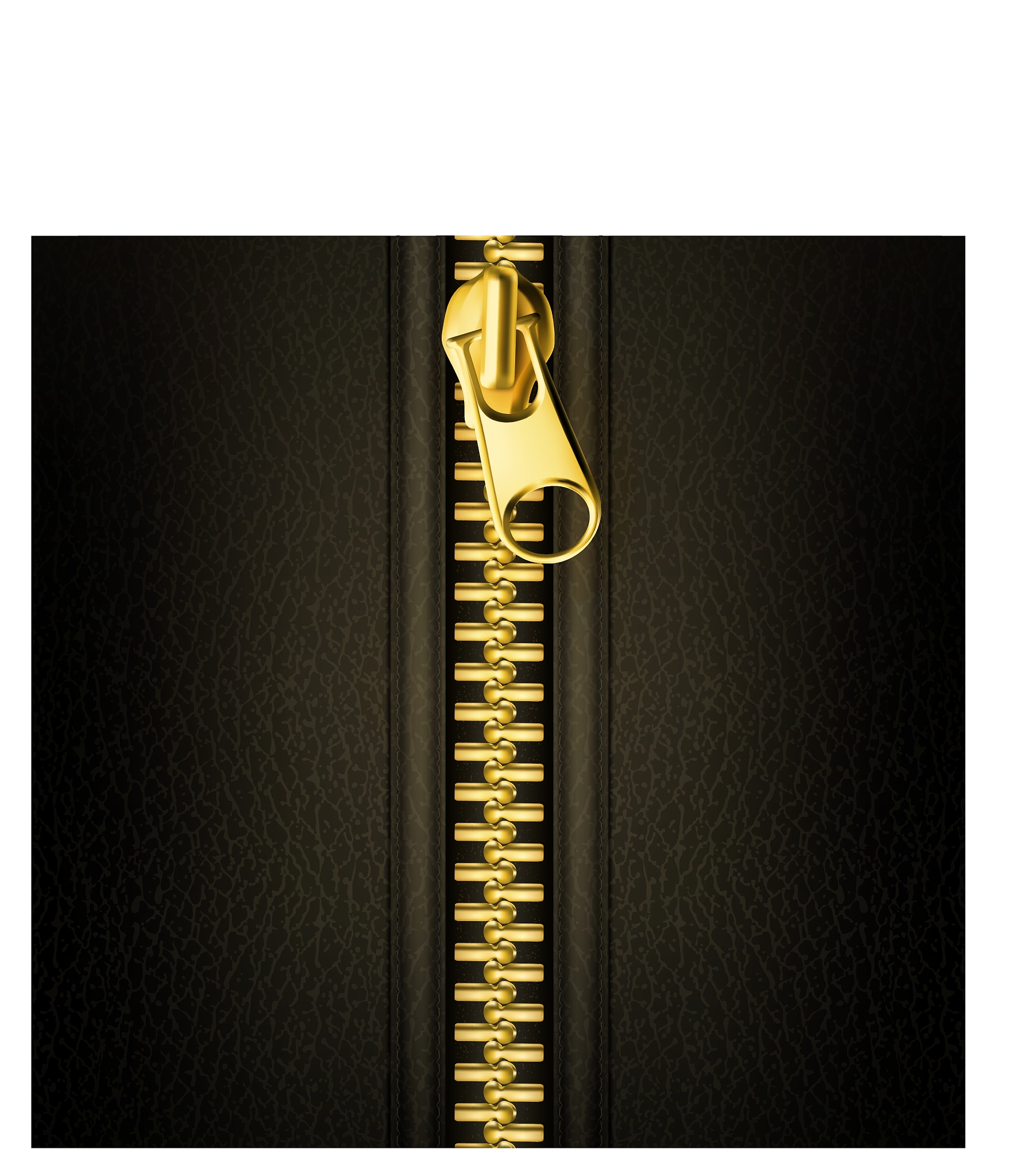 zipper gold