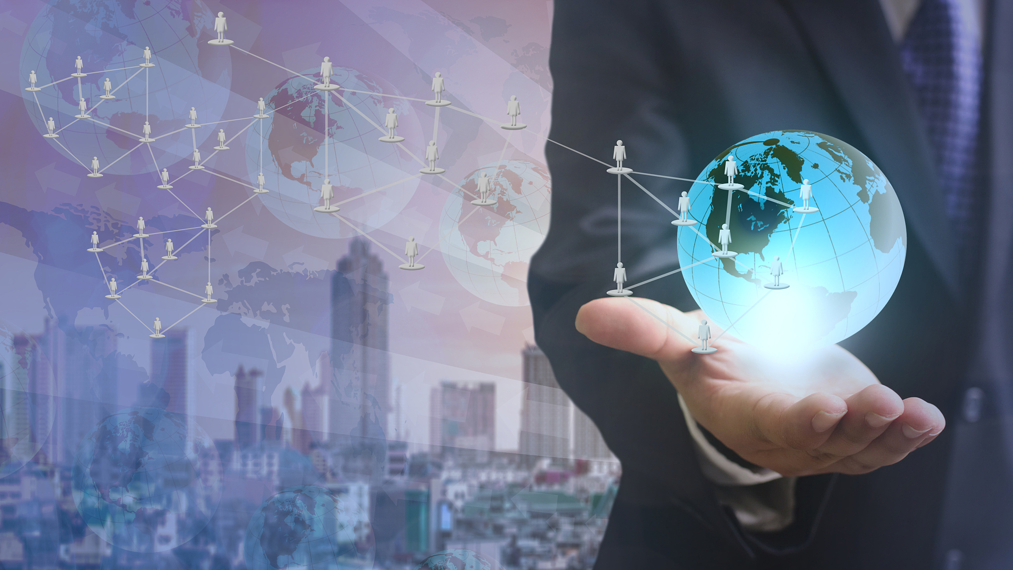 internet concept of global business