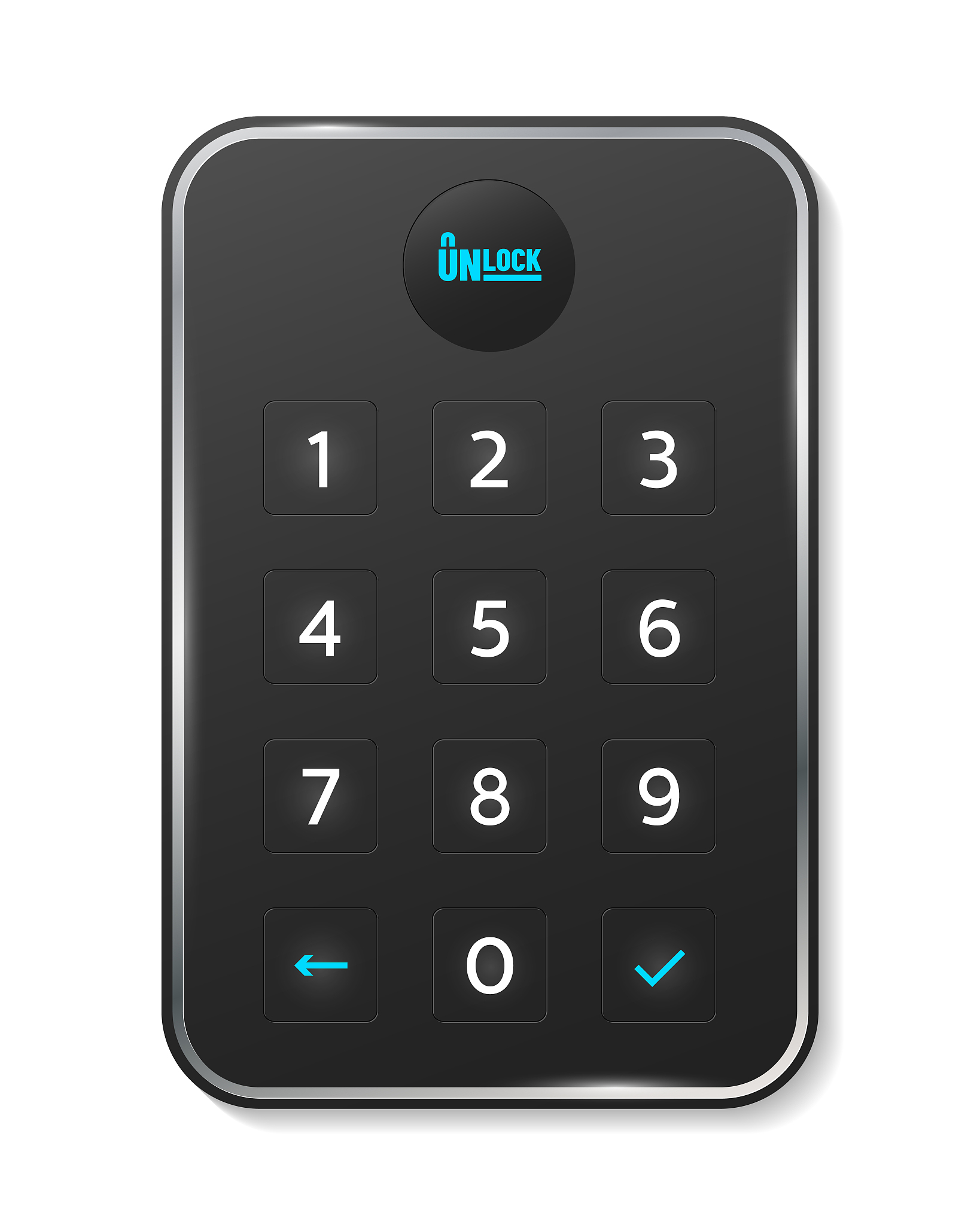 passcode interface for lock and unlock - number keyboard