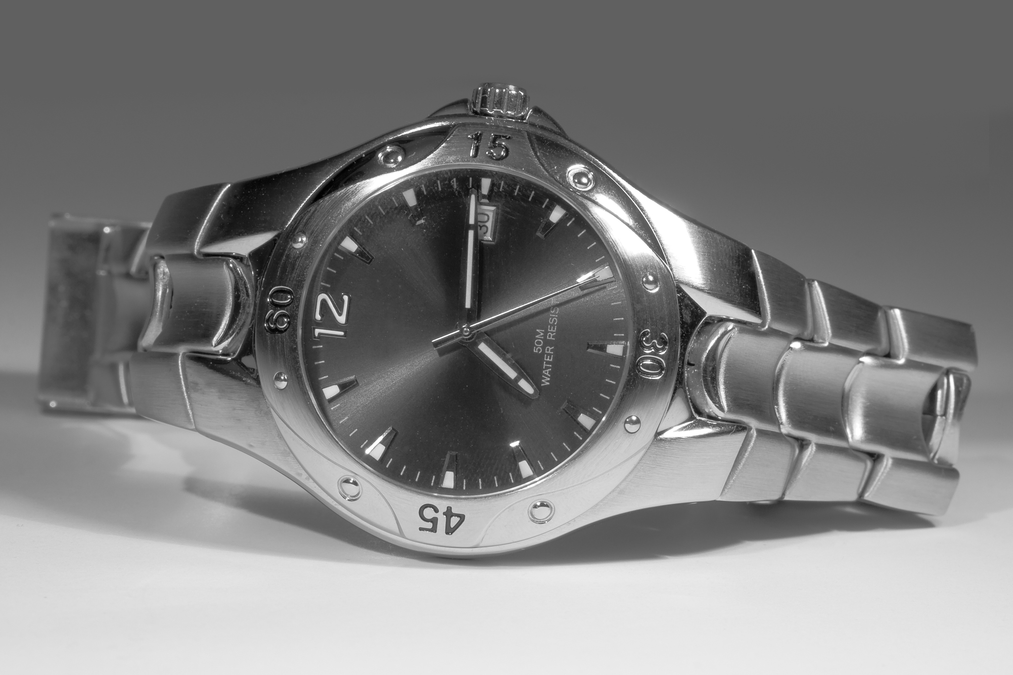 gold wrist watch