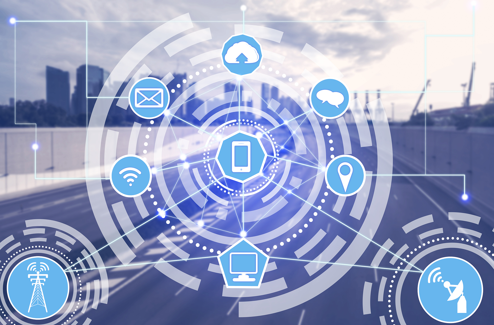 smart city and wireless communication network.