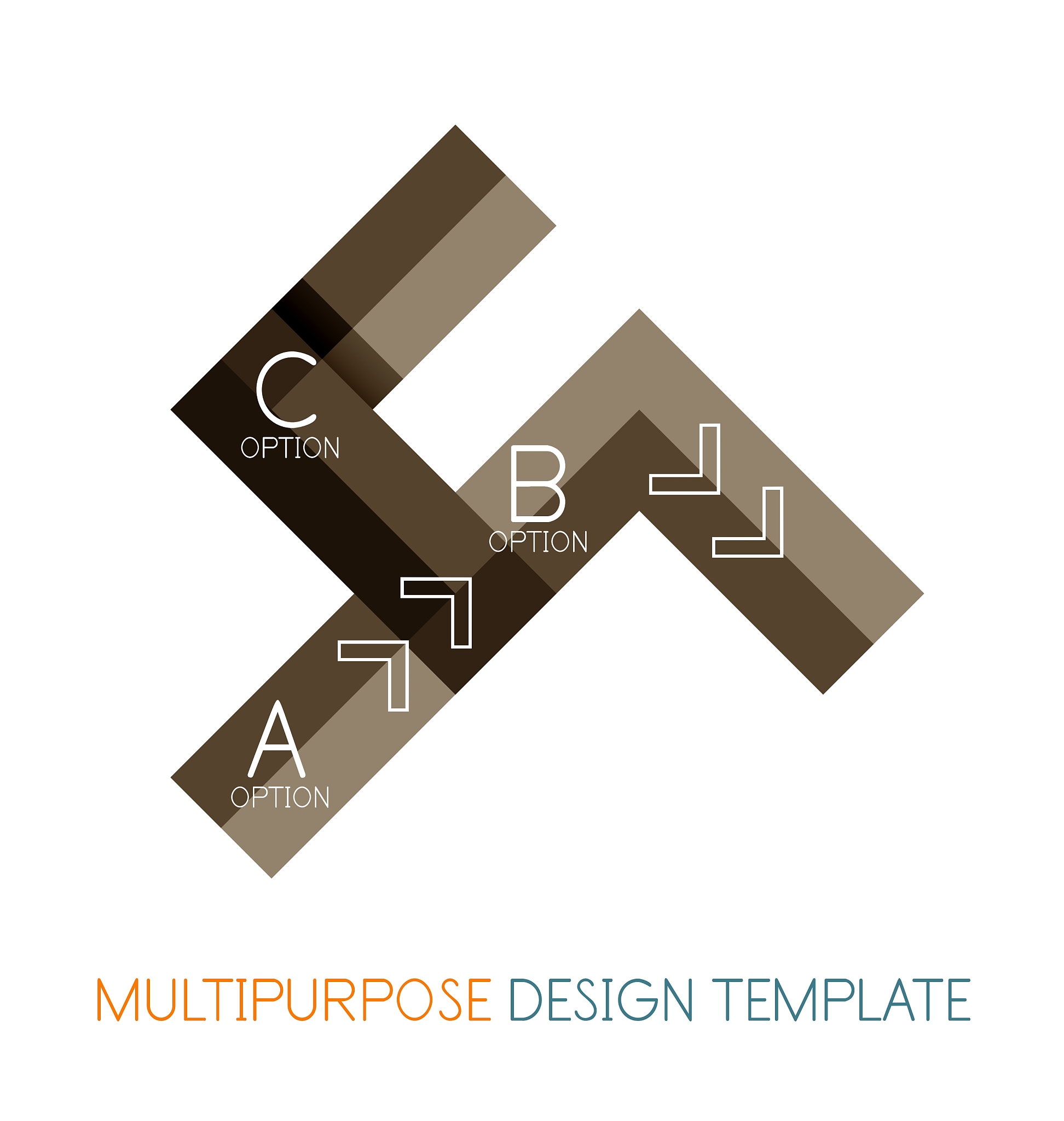 business stripes presentation design template