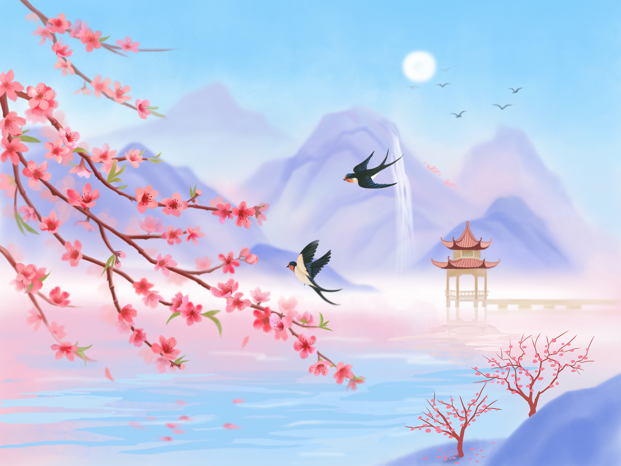 人间四月芳菲尽，山寺桃花始盛开
如何绝句诗文回复